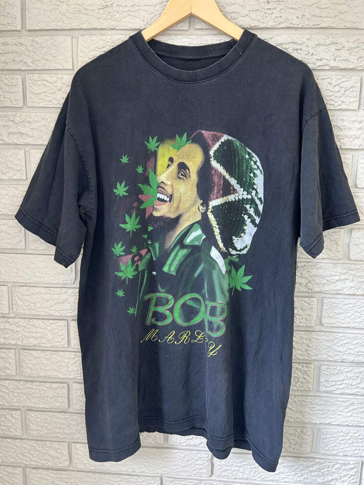 Bob Marley Vintage Faded Bob Marley Weed Rap Tee Size US XL / EU 56 / 4 - 1 Thumbnail