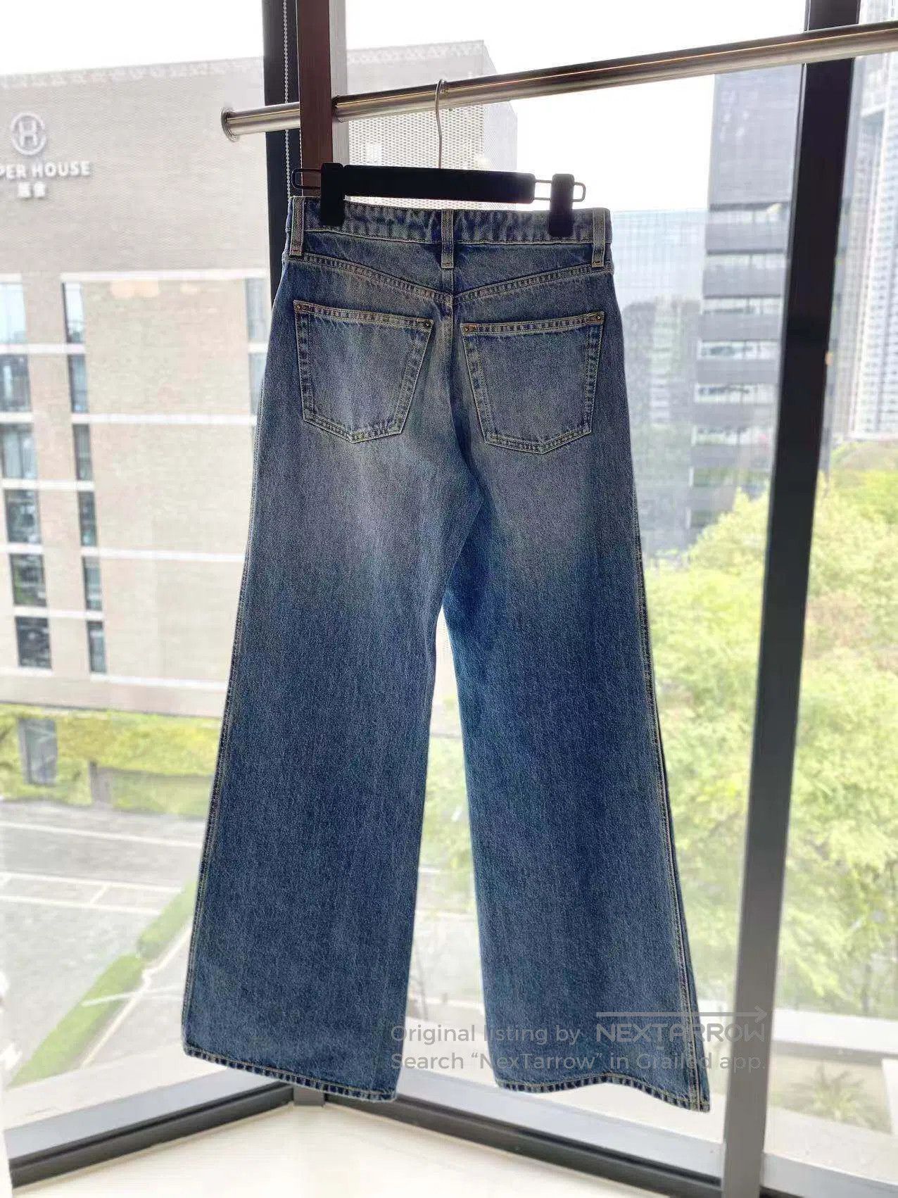 Louis Vuitton Louis Vuitton Presbyopia leather brand wide-leg jeans| Size 42" / US 20 - 3 Thumbnail