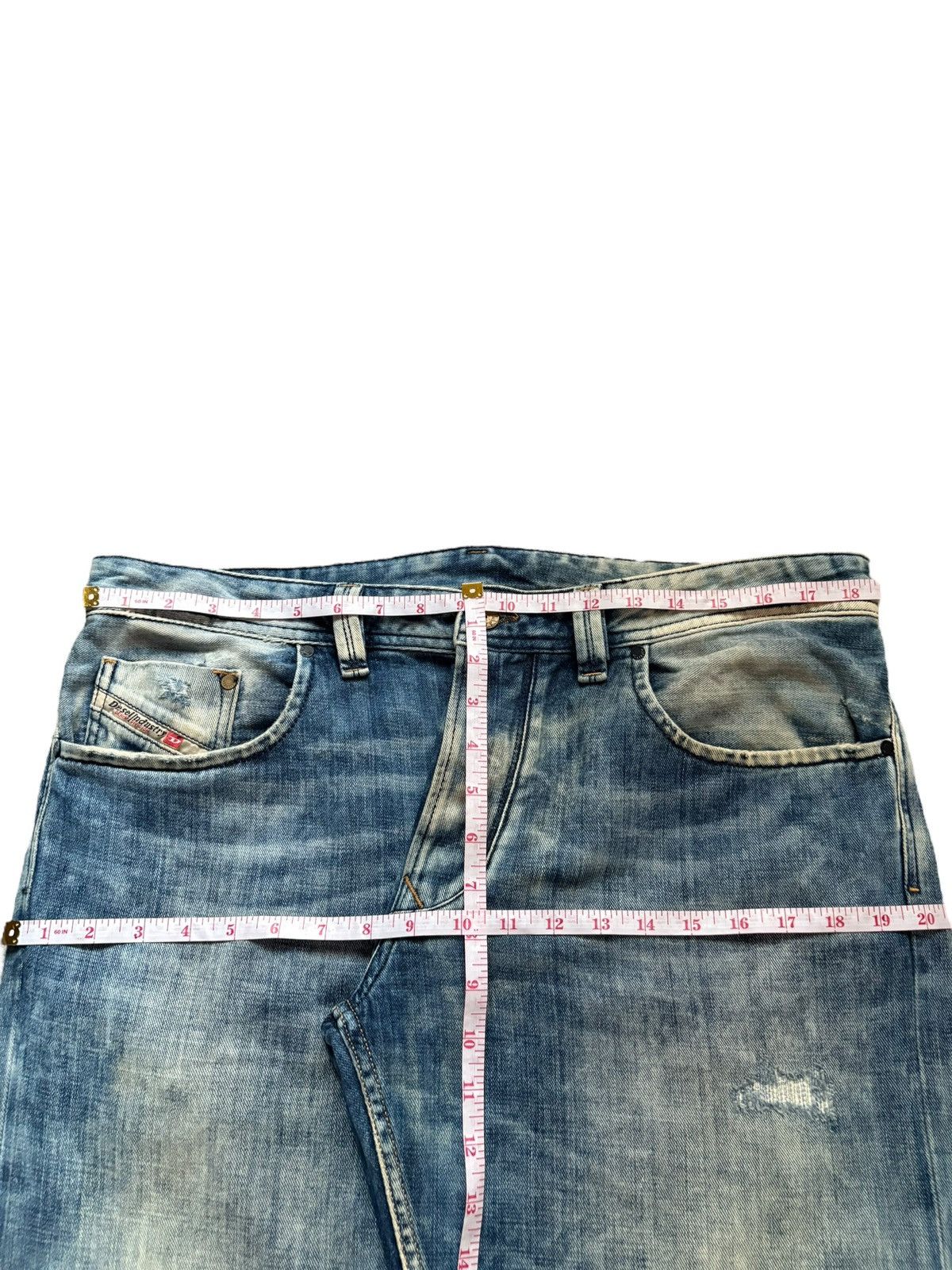Diesel Vintage Diesel Mud Wash Distressed Loose Baggy Jeans Size US 37 - 13 Thumbnail