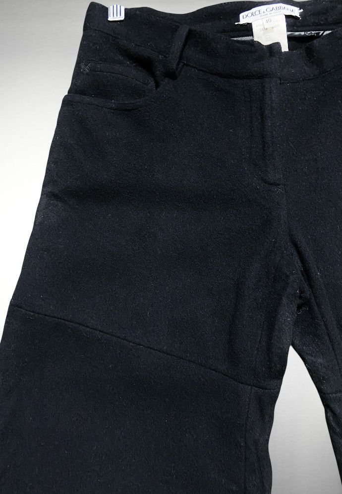 Dolce & Gabbana Archival Dolce & Gabbana Flare Slit Pant - Wool & Cashmere Size 31" - 10 Thumbnail