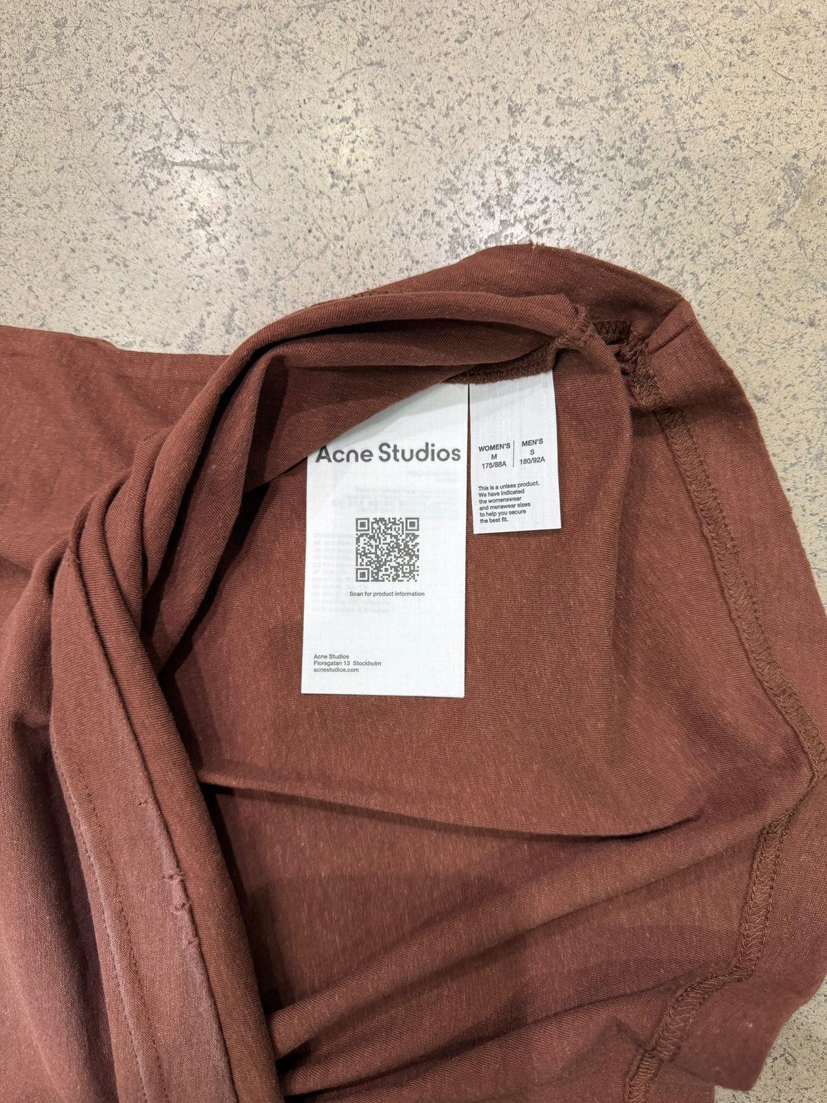 Acne Studios ACNE STUDIOS - Logo T-shirt Relaxed Fit Chocolate Brown Size US S / EU 44-46 / 1 - 3 Thumbnail