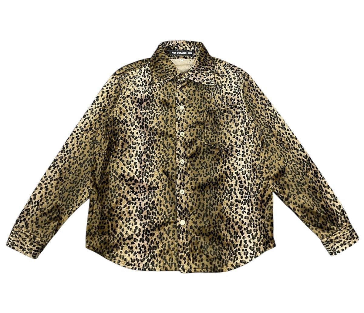 Japanese Brand Vintage No Means No Leopard Design Shirt Size US M / EU 48-50 / 2 - 1 Thumbnail