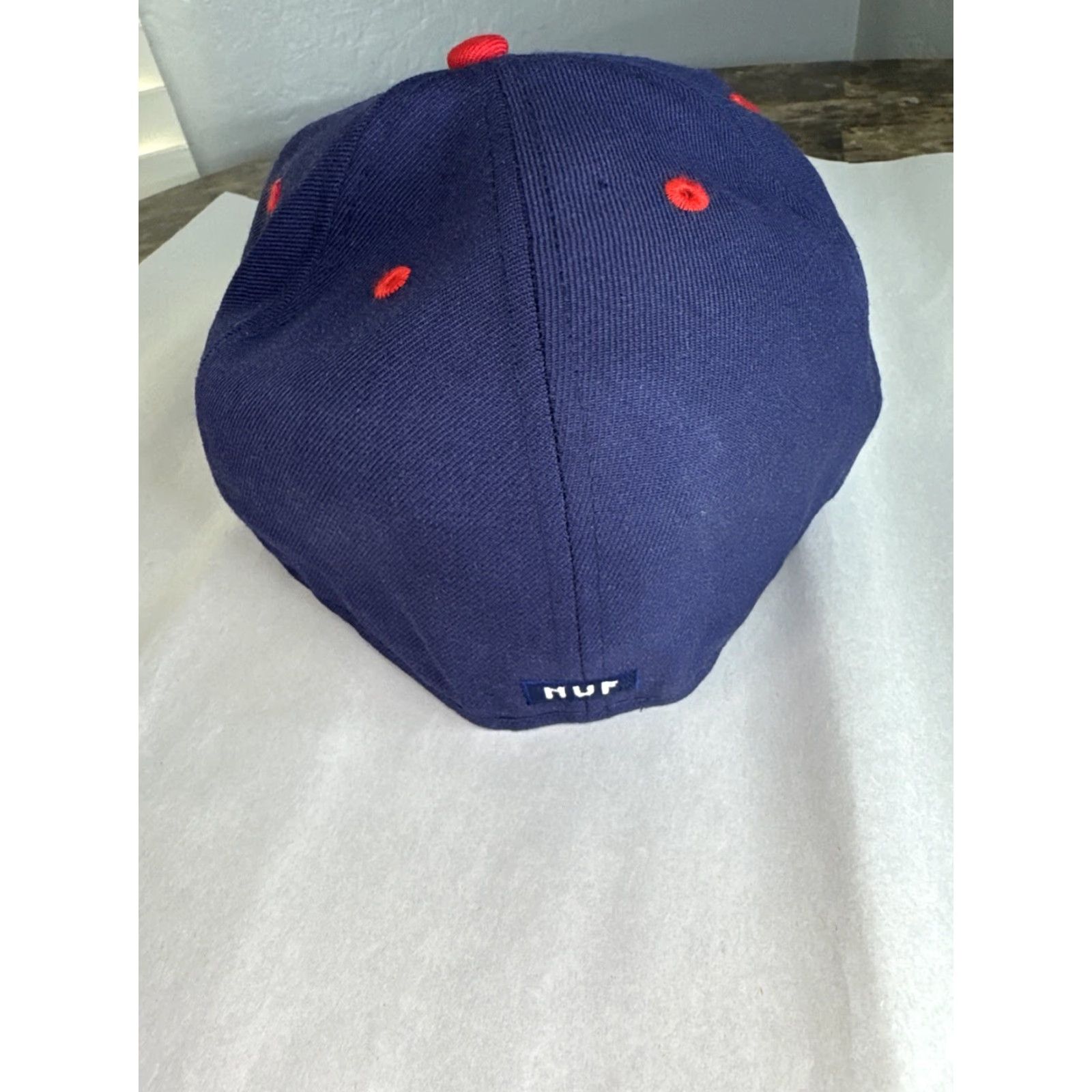 New Era HUF New Era Fitted Baseball Cap Hat 7 3/8 Blue & Gray Men Blue & Gray 7 3/8 Hat Cap Fitted Baseball Size ONE SIZE - 6 Thumbnail