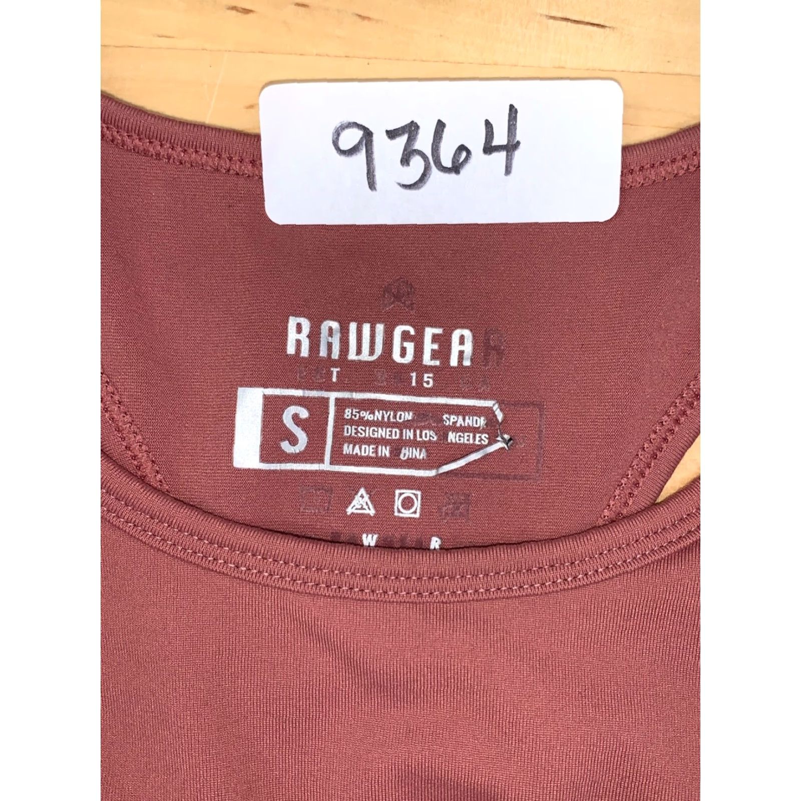Vintage Raw Gear Womens Tank Cropped Activewear S Plum Sleeveless Racerback | Breathable Quick Dry Moisture Wicking Stretch | Bodybuilding Gym Training Size S / US 4 / IT 40 - 2 Thumbnail