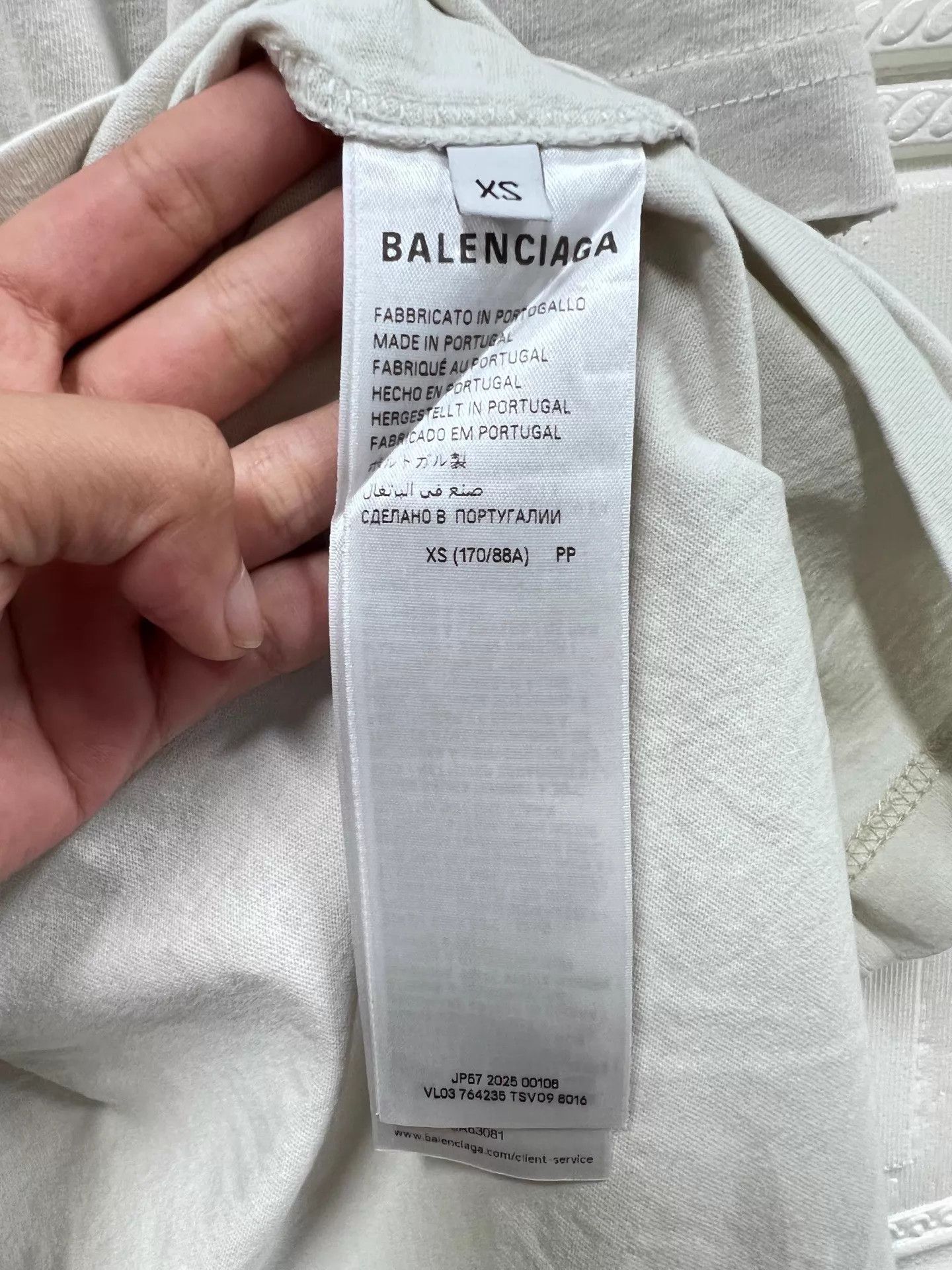 Balenciaga Balenciaga 25ss Embroidered Logo Short Tee XS 99 New Size US XS / EU 42 / 0 - 5 Thumbnail