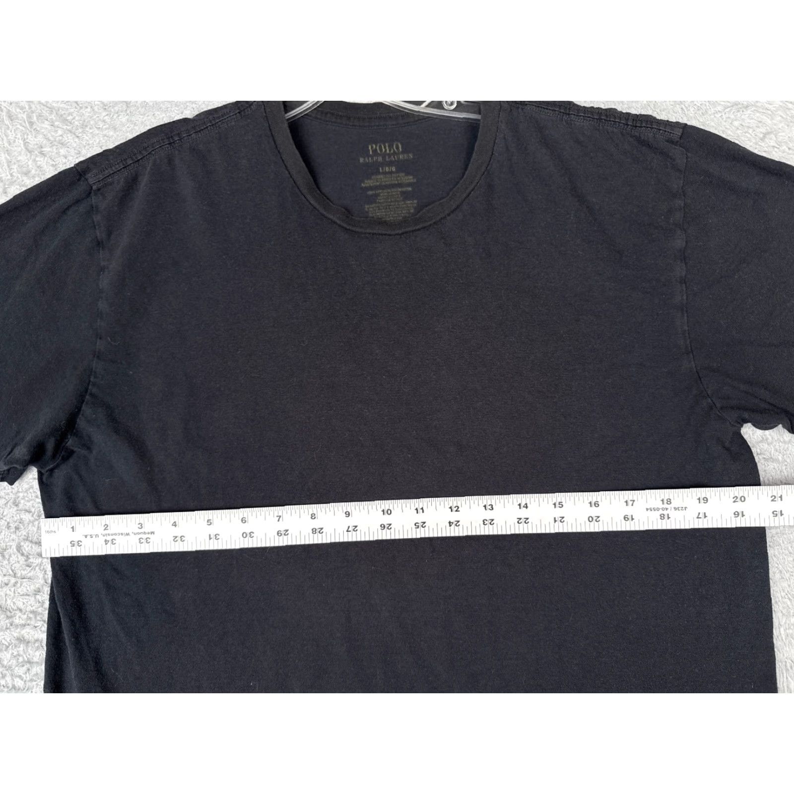 Ralph Lauren VINTAGE Polo Ralph Lauren Shirt Adult Large Black Short Sleeve Crew Neck Cotton Size US L / EU 52-54 / 3 - 7 Thumbnail