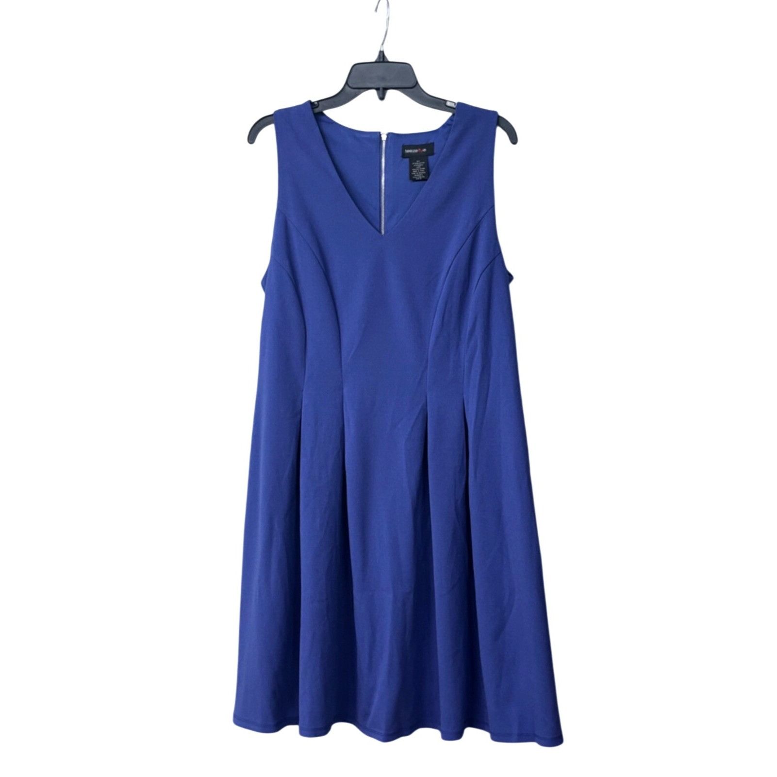Other Teeze Me Juniors' Plus Double V-Neck Fit & Flare Dress, Coba Size 3XL / US 20-22 - 10 Thumbnail
