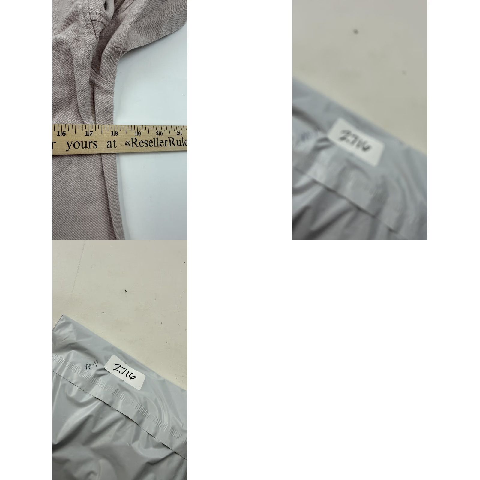 Muji MUJI Pajama Top Womens M Pink Beige Flannel Button Sleep Shirt Lounge Shirt Bedwear Size M / US 6-8 / IT 42-44 - 8 Thumbnail