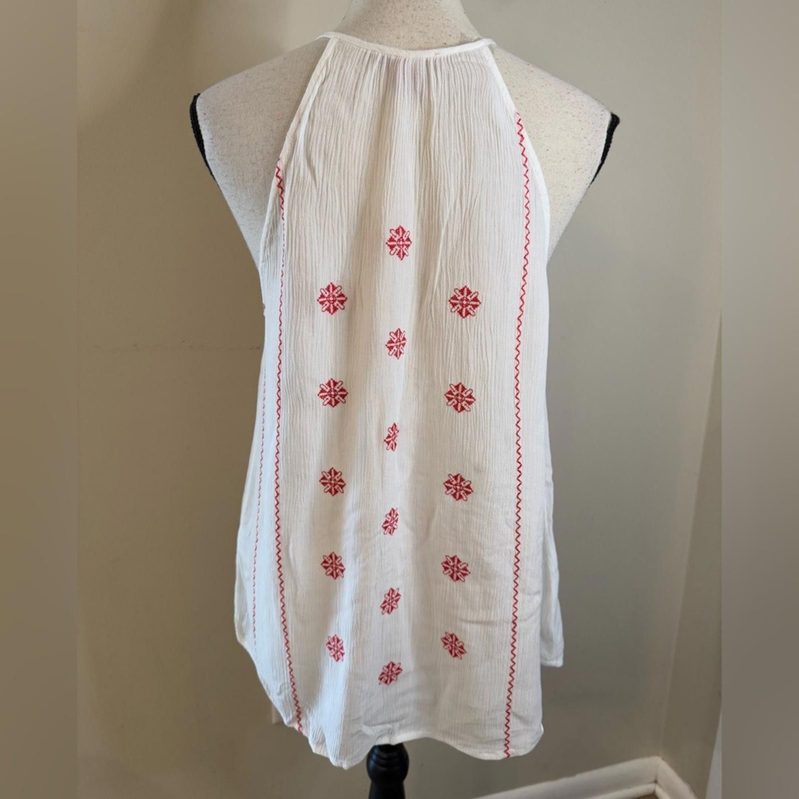 Other Rose & Rhyme embroidered sleeveless gauzy top SZ XS Size XS / US 0-2 / IT 36-38 - 3 Thumbnail