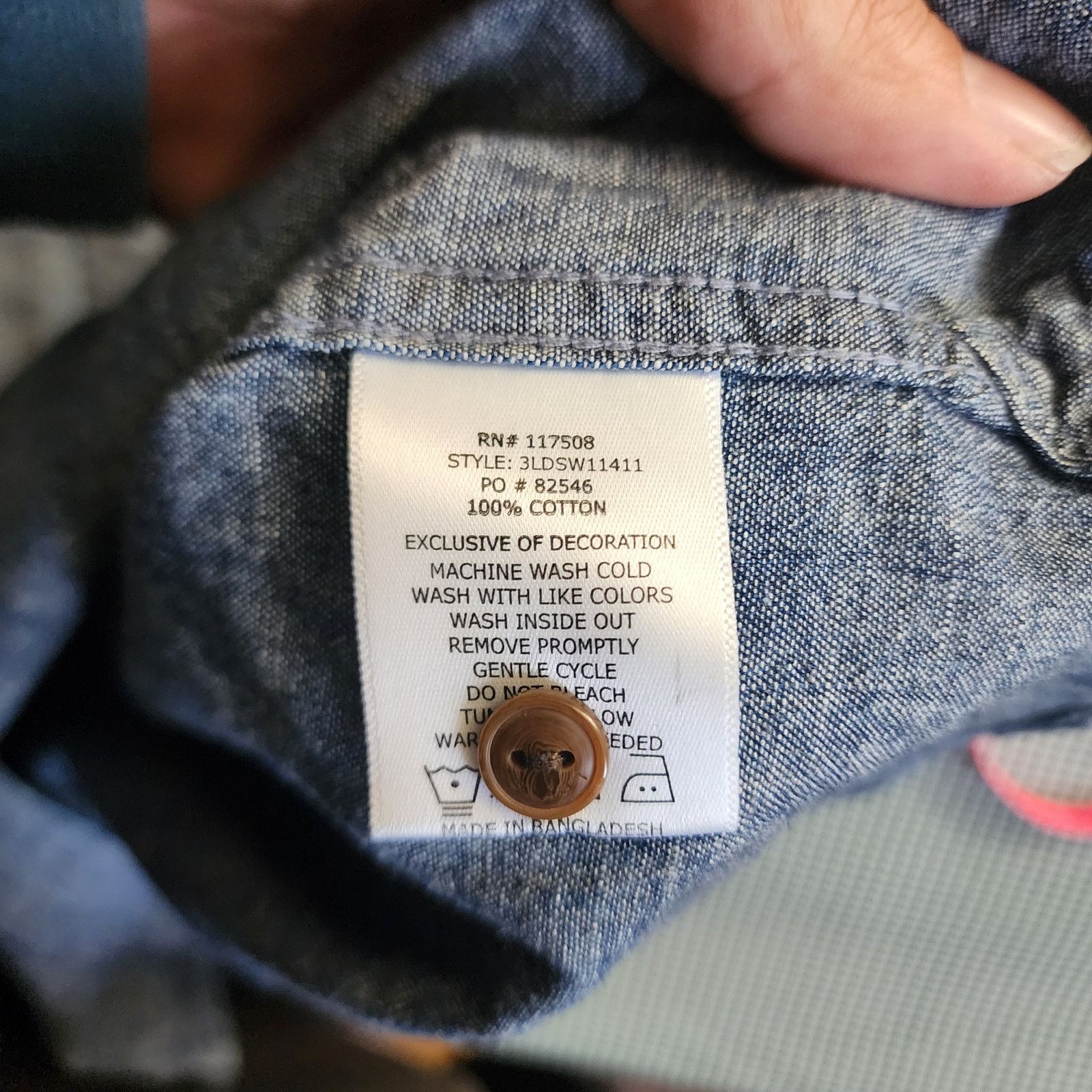 Levi's Levi Strauss Men's S Two-Tone Light Blue Chambray Shirt Size US S / EU 44-46 / 1 - 3 Thumbnail