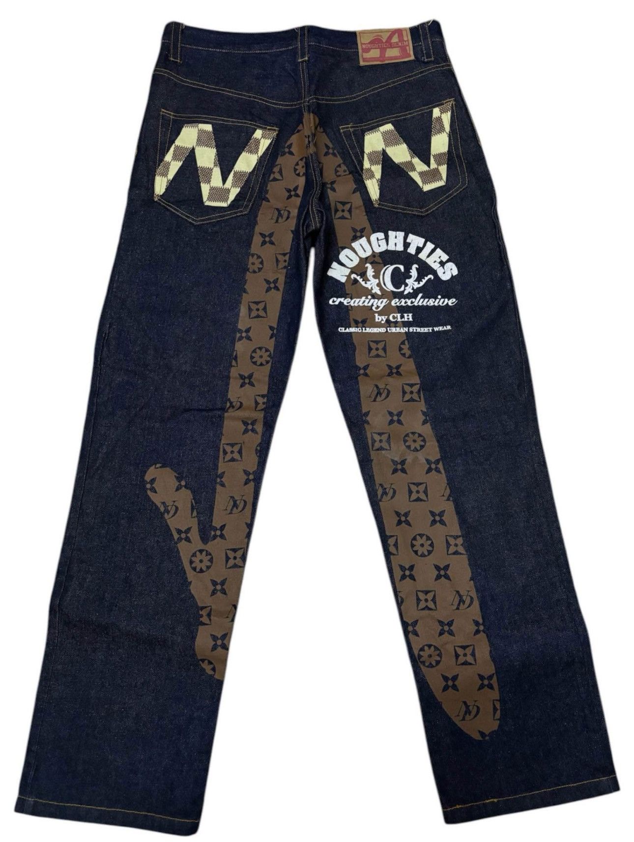 Jean × Vintage NOUGHTIES RAW DENIM Size US 34 / EU 50 - 1 Thumbnail