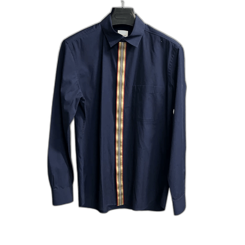 Burberry Burberry Navy Blue Long Sleeve Shirt-yf Size US M / EU 48-50 / 2 - 1 Thumbnail