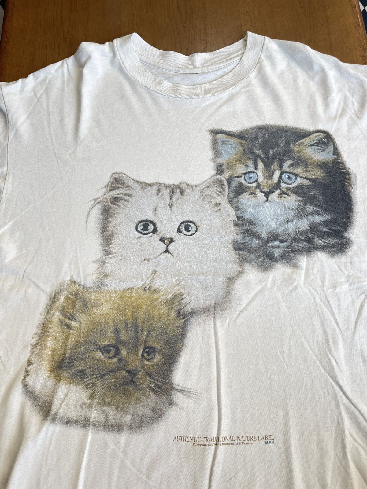 Vintage Vintage Cats Europe 90s T shirt Size US XL / EU 56 / 4 - 3 Thumbnail