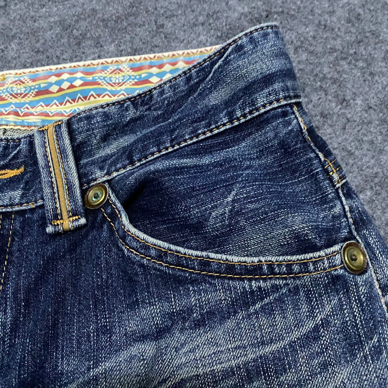 If Six Was Nine Vintage Edwin Exclusive Vintage Distressed Denim Jeans Size US 31 - 9 Thumbnail