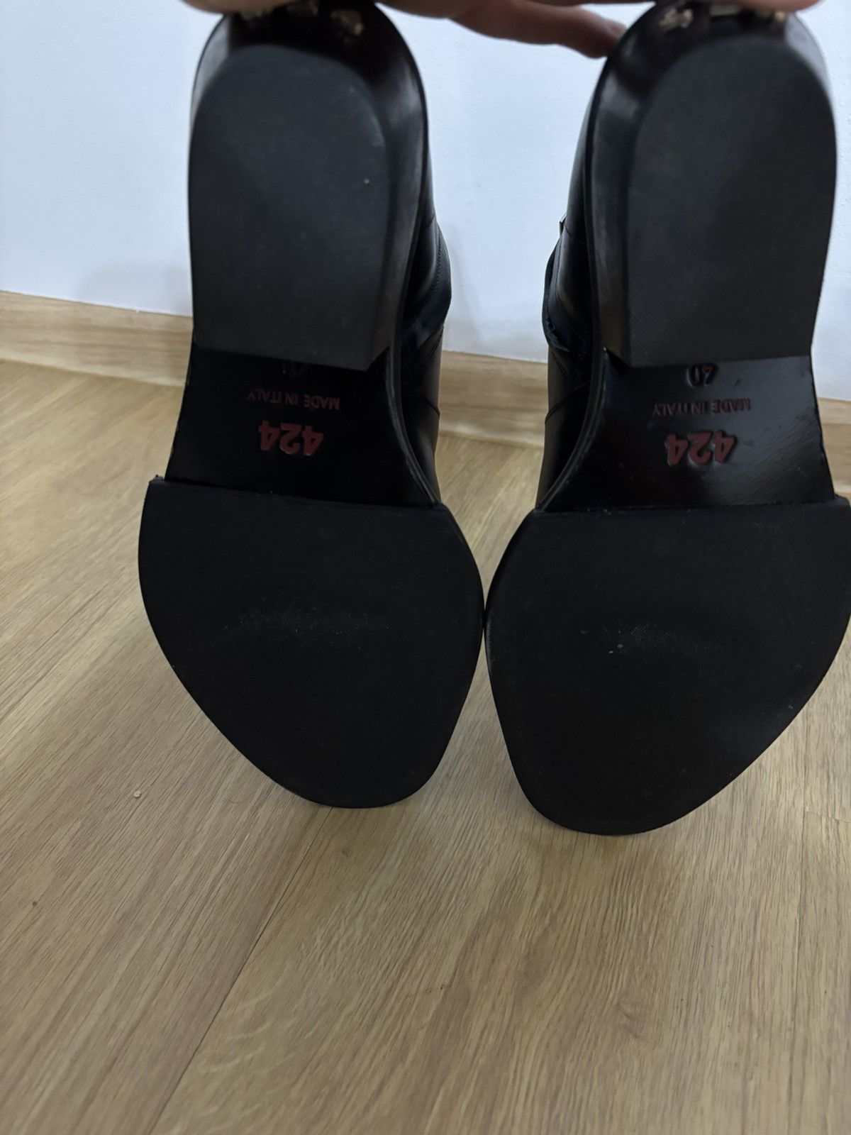 424 424 leather boots Size US 7 / EU 40 - 5 Thumbnail