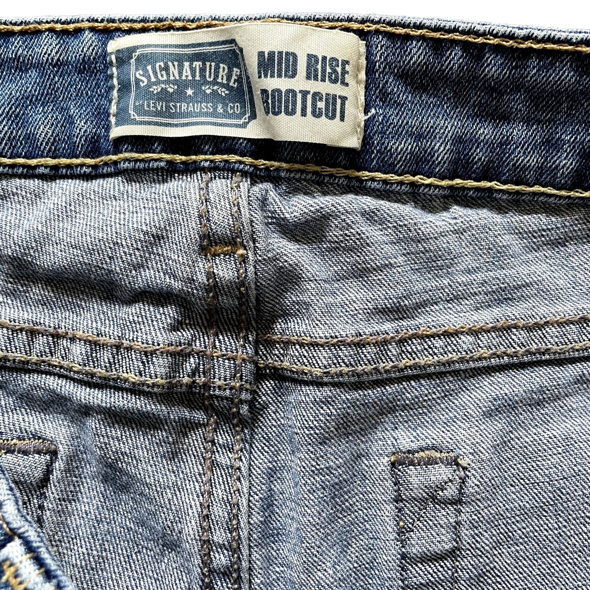 Levi's Womens Levi Stauss Blue Denim Jeans 14 Long Bootcut Pants u Size 36" / US 14 / IT 50 - 5 Thumbnail