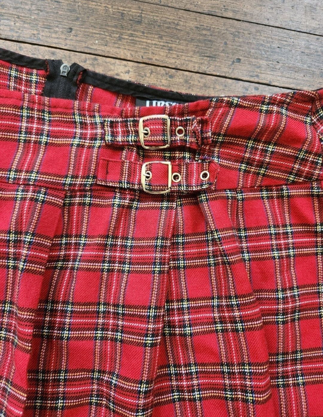 Lip Service Vintage Lip Service Gothic Plaid Miniskirt Size 42" / US 20 - 2 Thumbnail