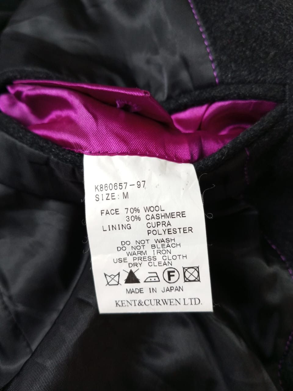Kent & Curwen A02 Kent & Curwen Wool Jacket Size US L / EU 52-54 / 3 - 6 Thumbnail