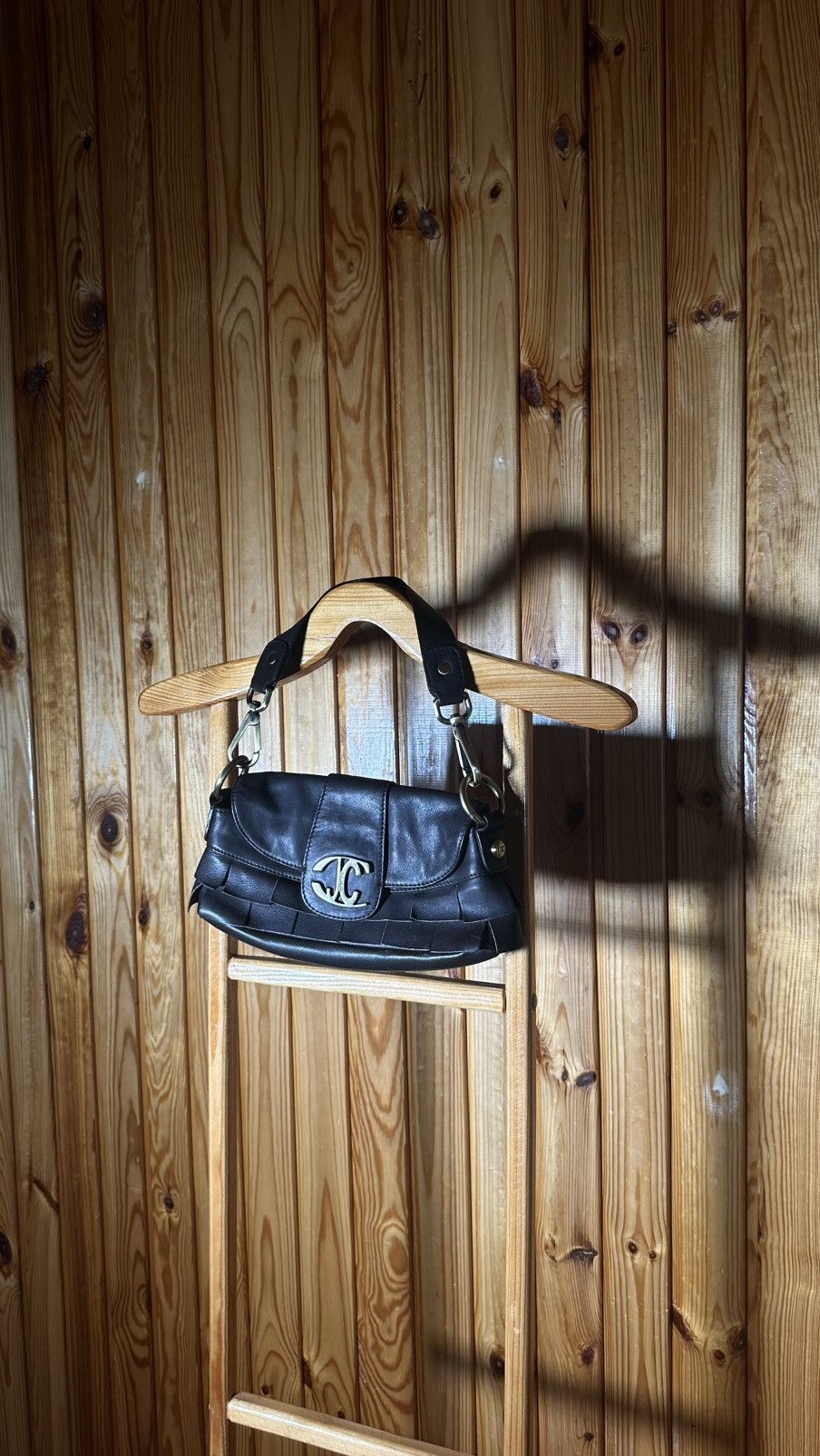 Just Cavalli × Vintage Vintage Just Cavalli Y2K brown l Laether Purse Shoulder Bag❤️ Size ONE SIZE - 4 Thumbnail