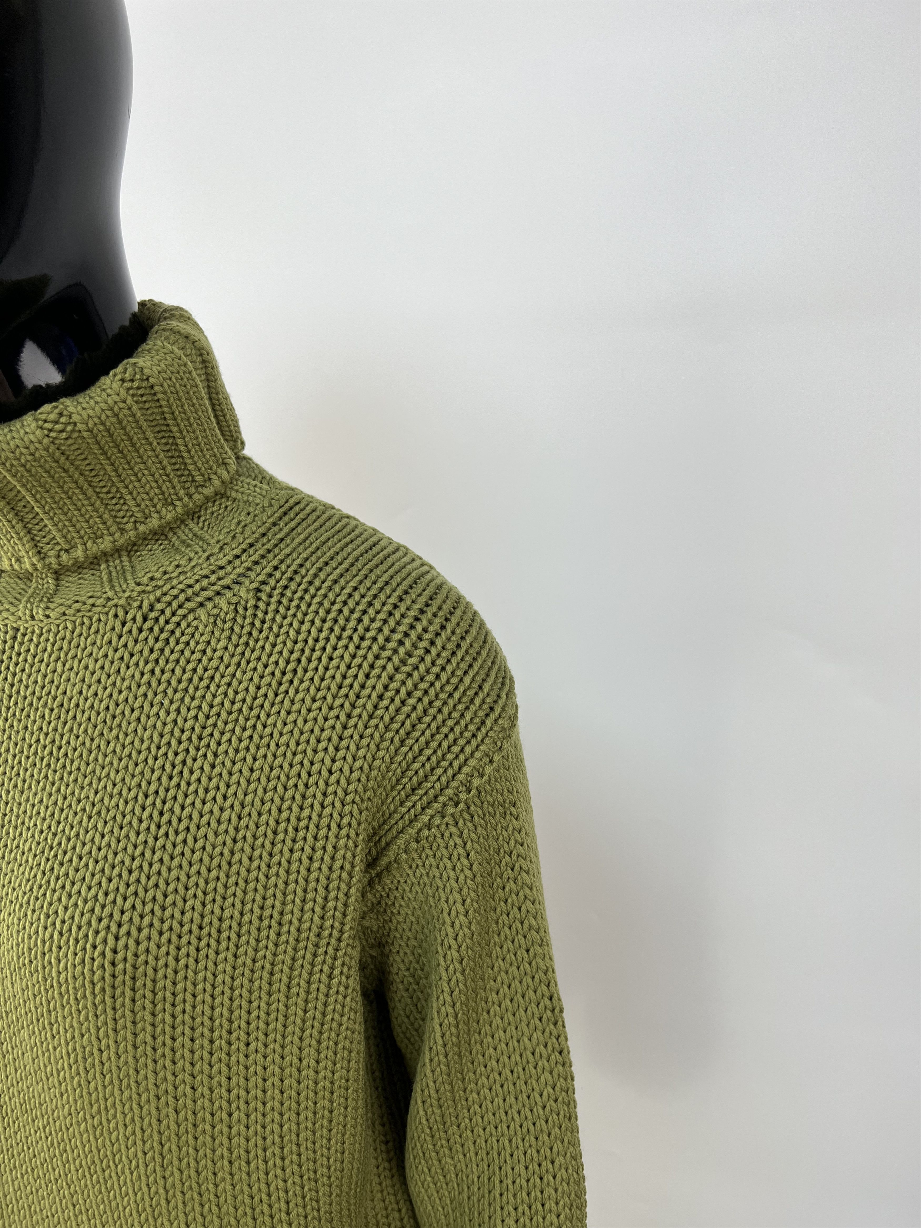 Cruciani Cruciani 100% Wool Knitted Turtleneck Sweater Size IT 44 Size M / US 6-8 / IT 42-44 - 7 Thumbnail