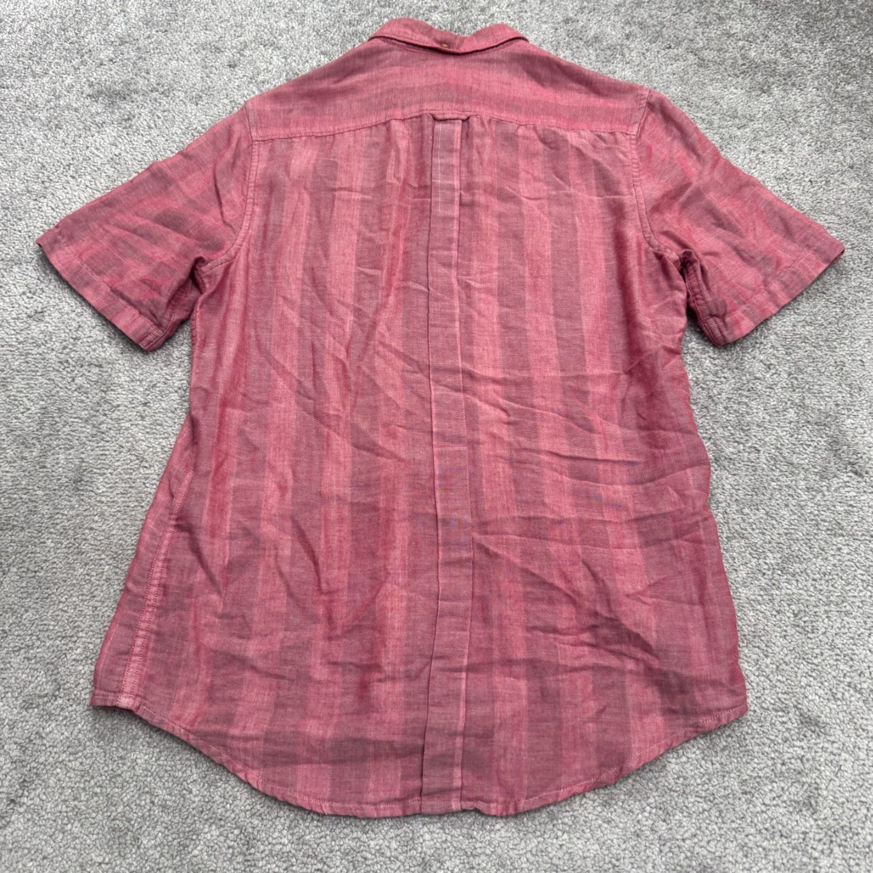 Ben Sherman VINTAGE Ben Sherman Shirt Mens XS Red Striped Cotton Short Sleeve Preppy Casual Size US XS / EU 42 / 0 - 2 Thumbnail