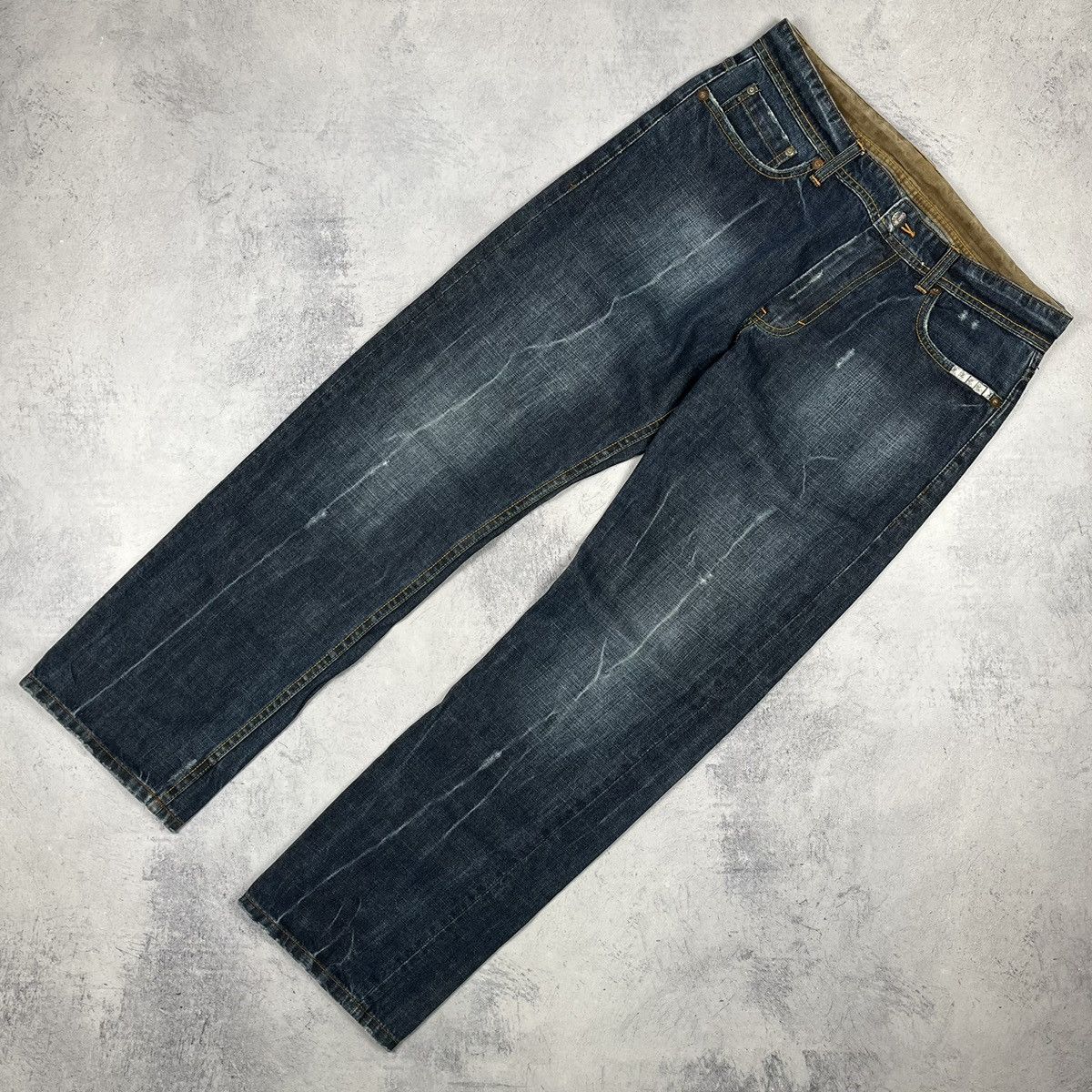 Emporio Armani Vintage Armani Exchange rare big logo jeans 90’s Size US 34 / EU 50 - 6 Thumbnail