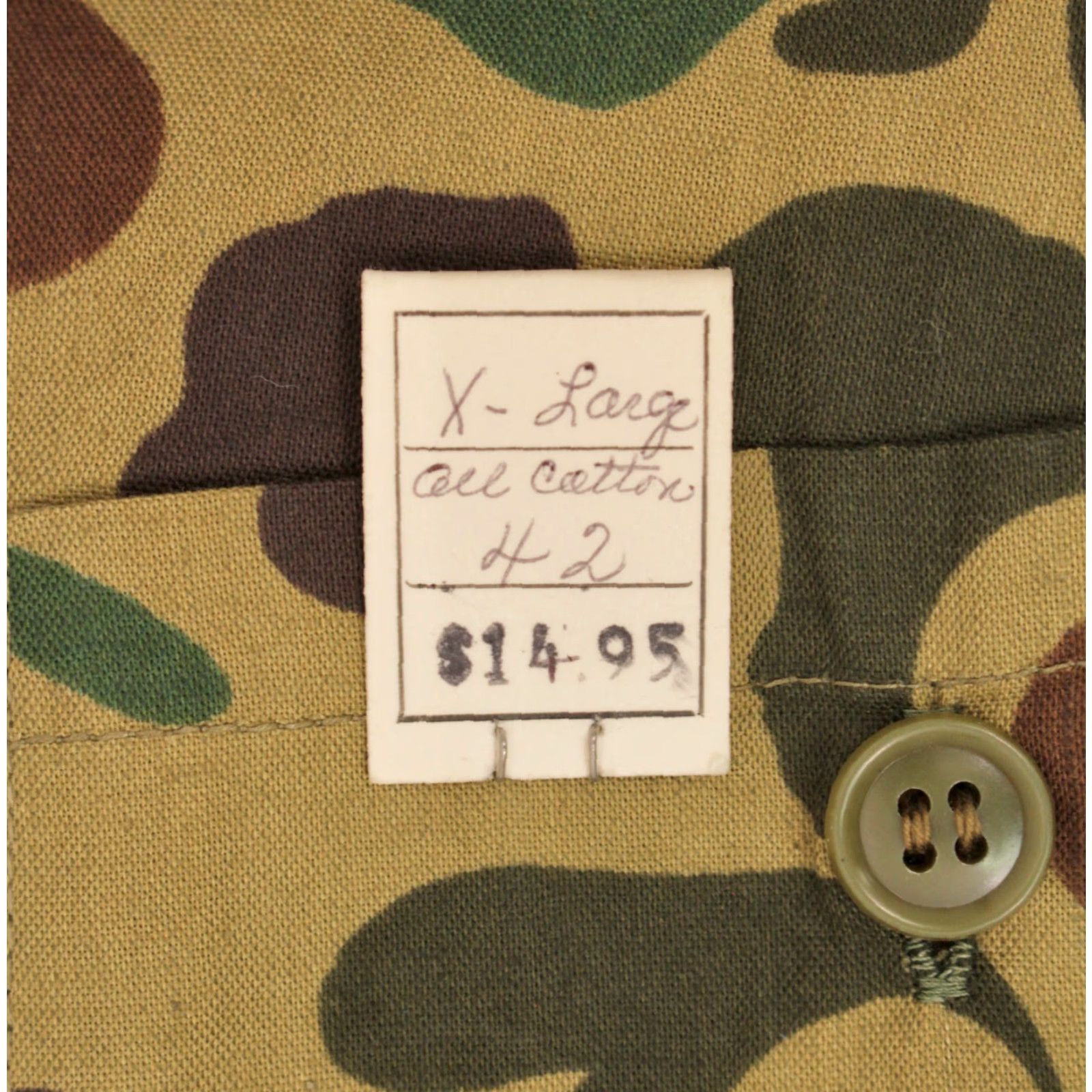 Vintage VINTAGE Men’s VTG 70s Duck Hunter Camo Pants XL 42x31.5 Cotton Green 1970s Mens Size US 42 / EU 58 - 4 Thumbnail