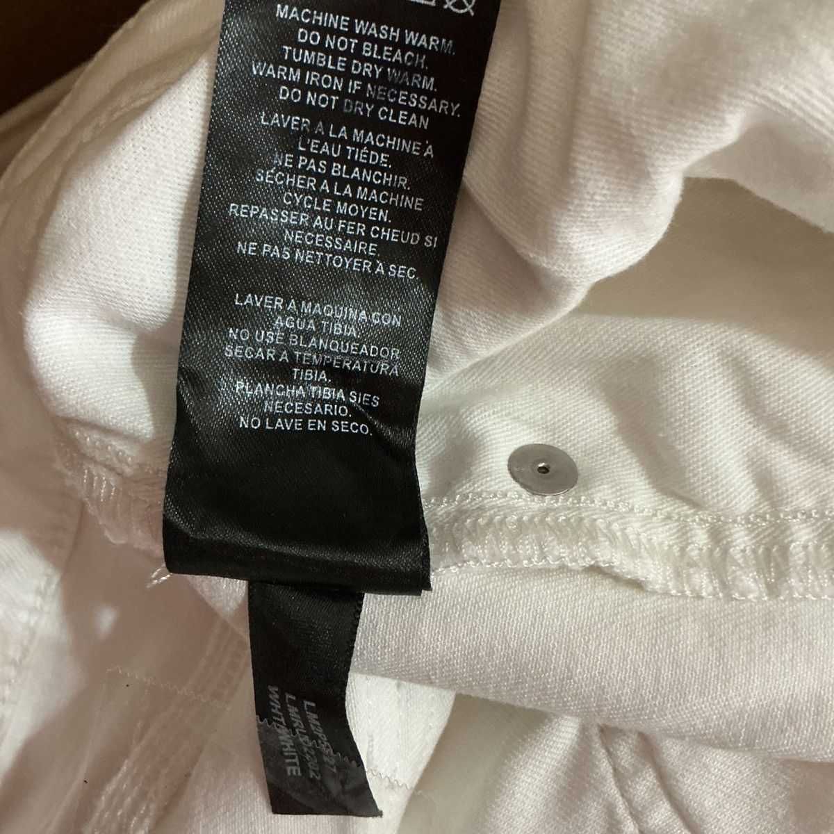 Karl Lagerfeld Karl Lagerfeld Paris Jeans Mens 36 White Slim Straight Size US 36 / EU 52 - 8 Thumbnail