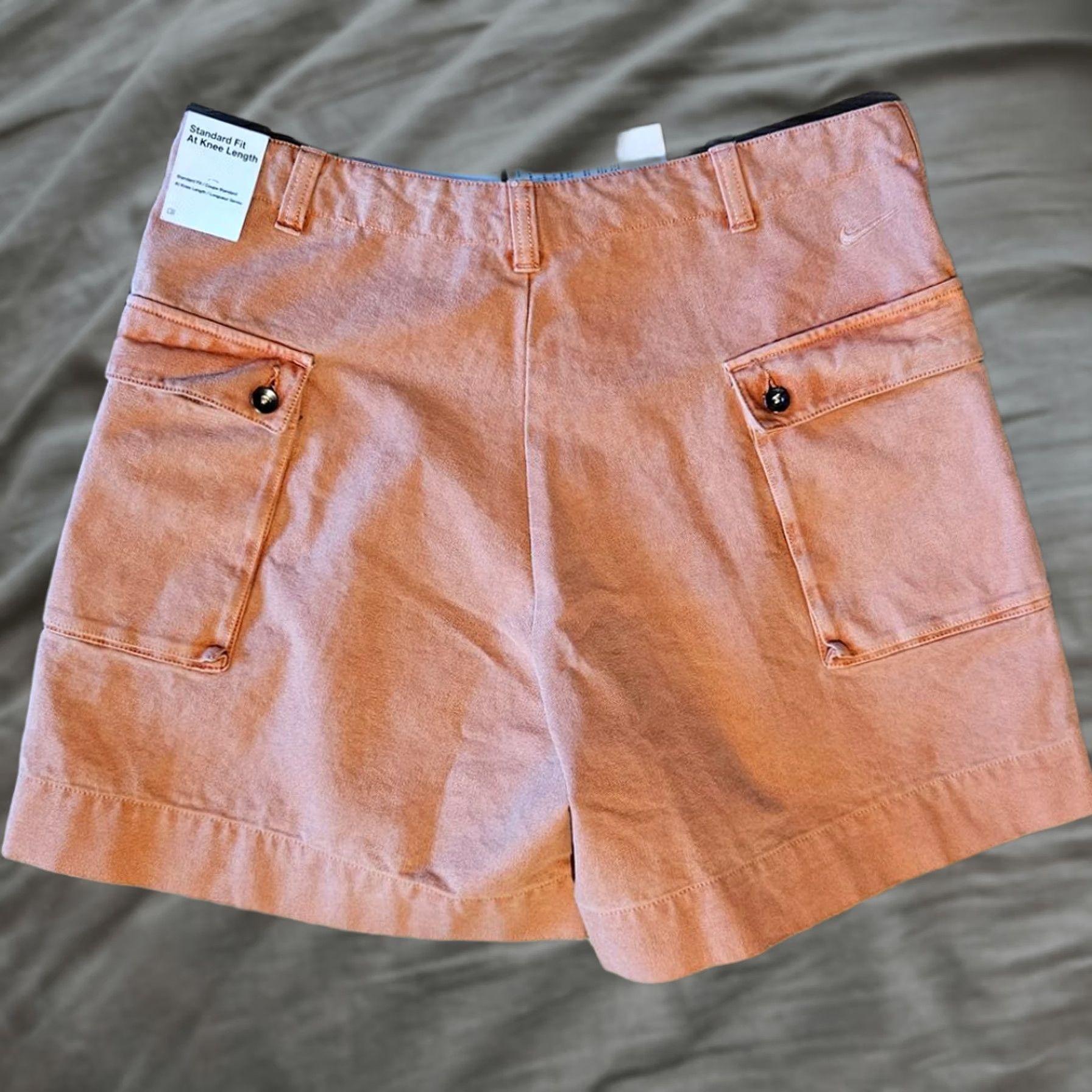 Nike Nike Cargo Shorts Mens 34 Orange Cotton 6" Inseam NEW Life Canvas FZ6571-225 Size US 34 / EU 50 - 1 Thumbnail