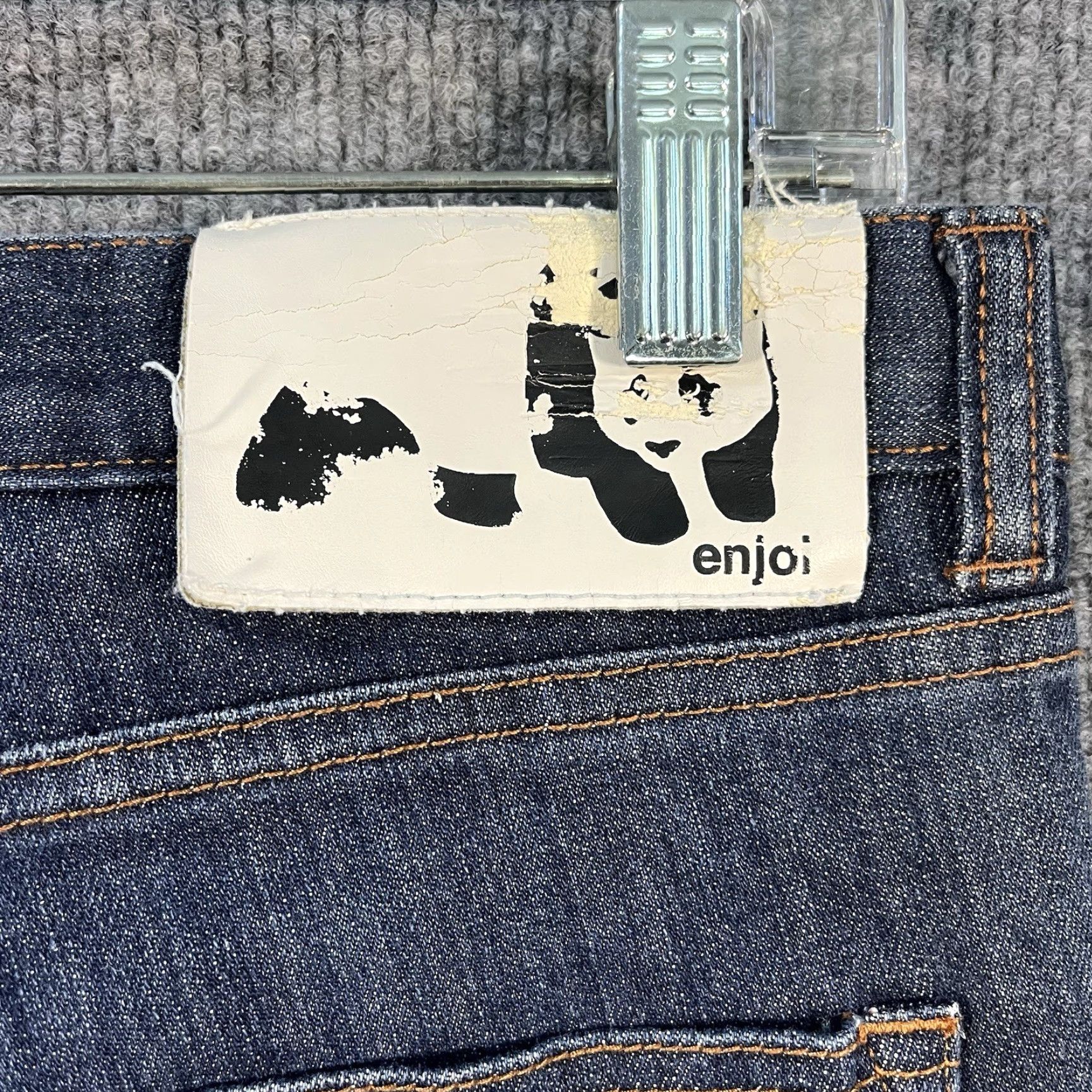 Enjoi VINTAGE Enjoi Jeans Denim Skinny 31x28 Men 5-Pocket Blue Cotton Inseam 28 Y2K Skate Panda Size US 31 - 3 Thumbnail