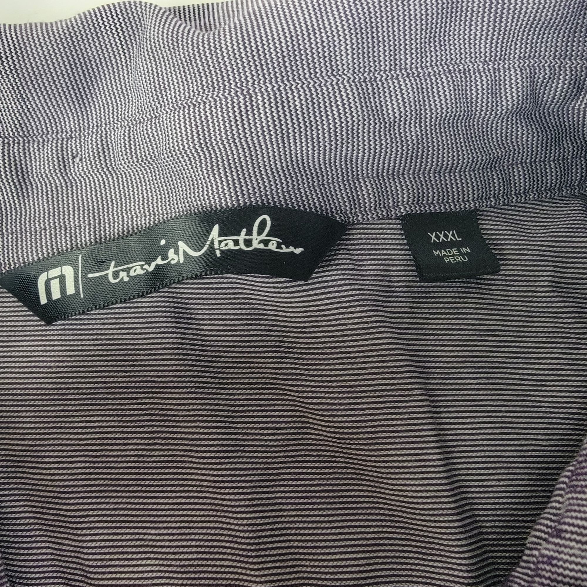 TravisMathew Travis Mathew Mens 3XL Purple Polo Shirt Short Sleeve Size US XXL / EU 58 / 5 - 5 Thumbnail