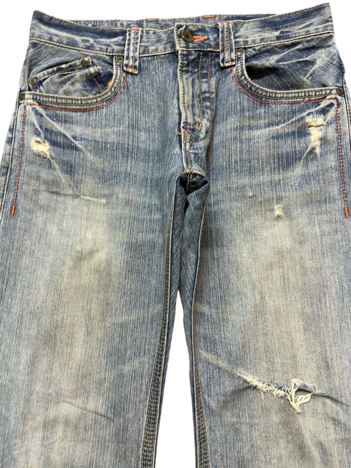 Edwin Vintage Edwin XV-S Flare Faded Buckle Belt Denim Size US 30 / EU 46 - 2 Thumbnail