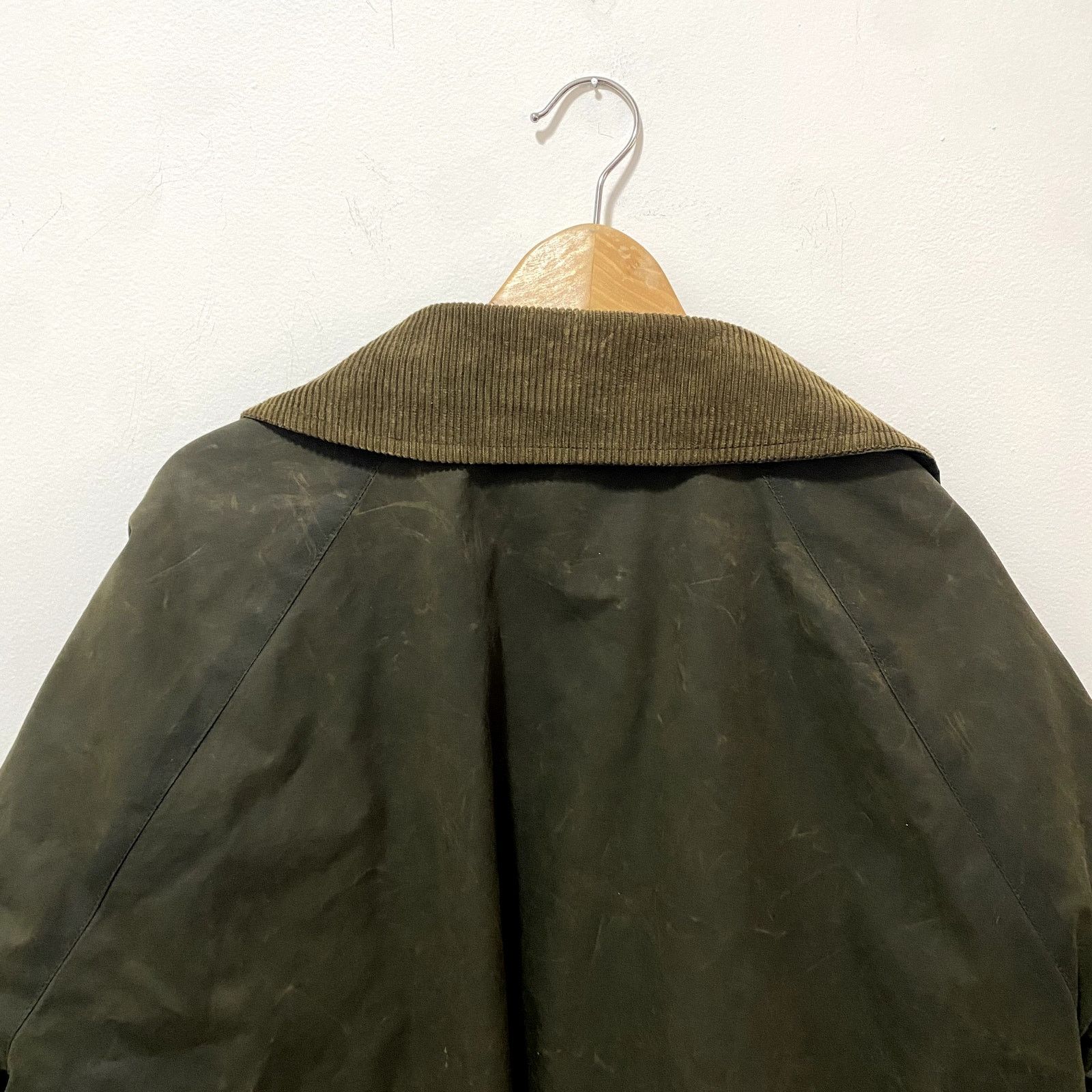 Vintage Vintage Wax Jacket Olive Green Flannel Lined Coat Size US XL / EU 56 / 4 - 6 Thumbnail