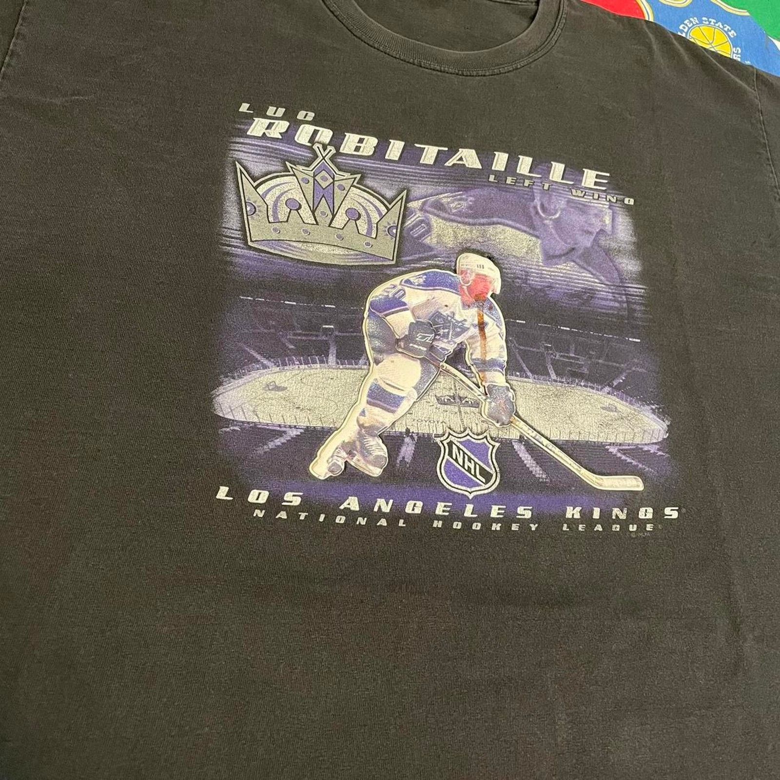 NHL Y2K 2000s NHL Luc Robitaille Los Angeles Kings Hockey Tee Size US XL / EU 56 / 4 - 3 Thumbnail