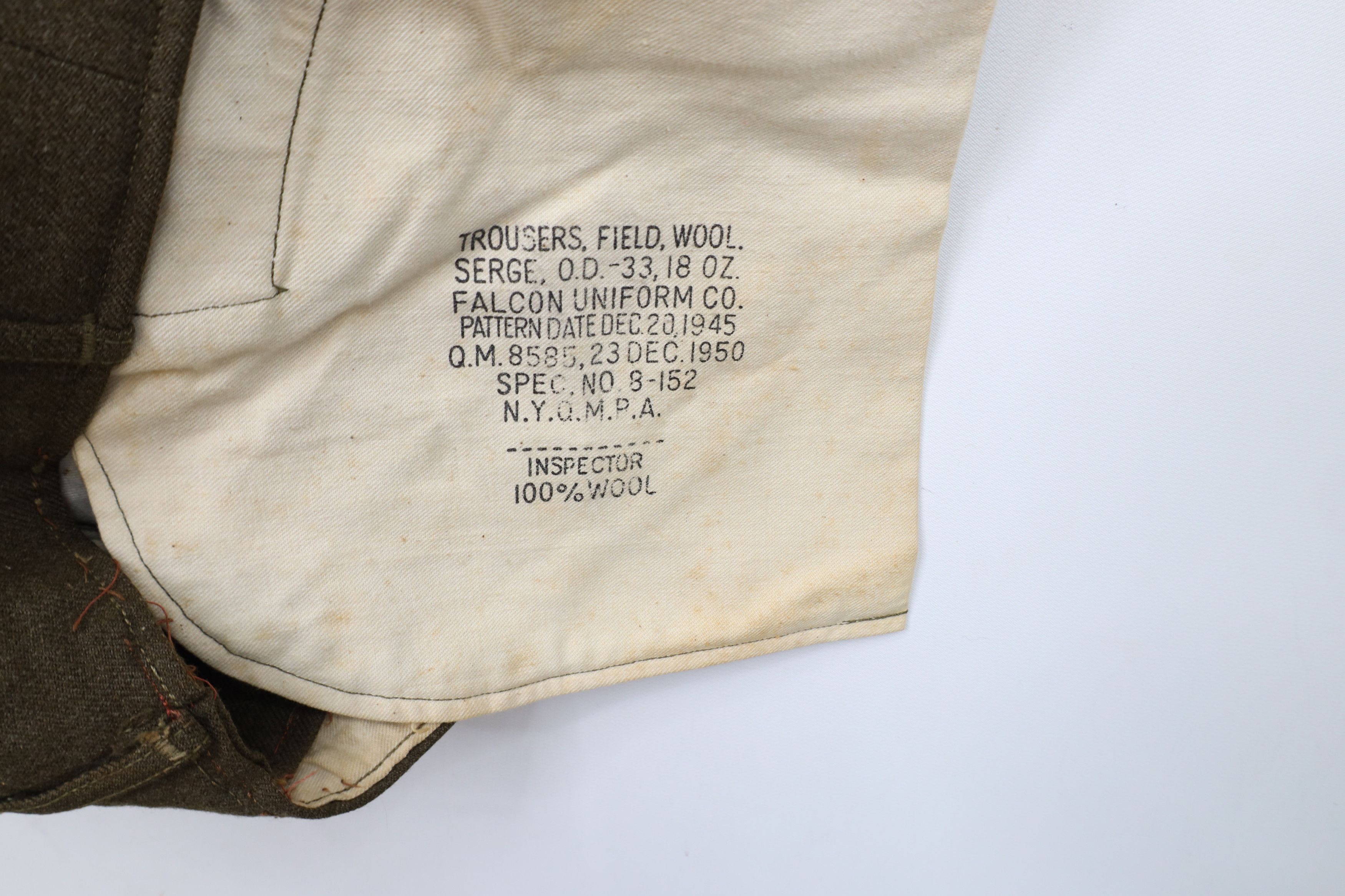 Vintage Vintage 50s Military Korean War Wool Field Trousers Pants Size US 40 / EU 56 - 9 Thumbnail