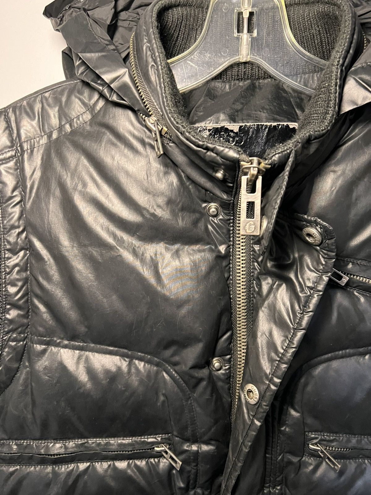 Guess Vintage Guess waterfowl/down puffer vest with hidden hood Size US M / EU 48-50 / 2 - 9 Thumbnail