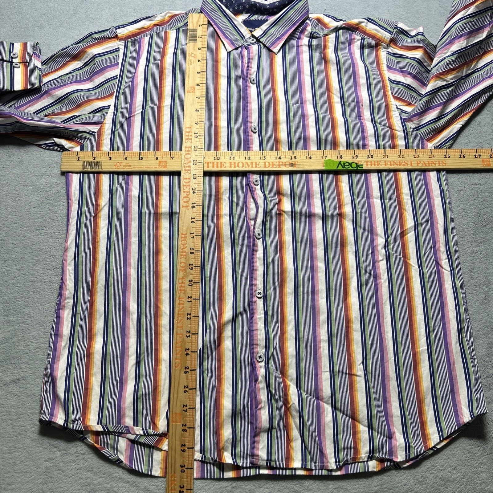 Tommy Bahama Tommy Bahama Retro Stripe Button Up Shirt Men XL Long Sleeve Size US XL / EU 56 / 4 - 6 Thumbnail
