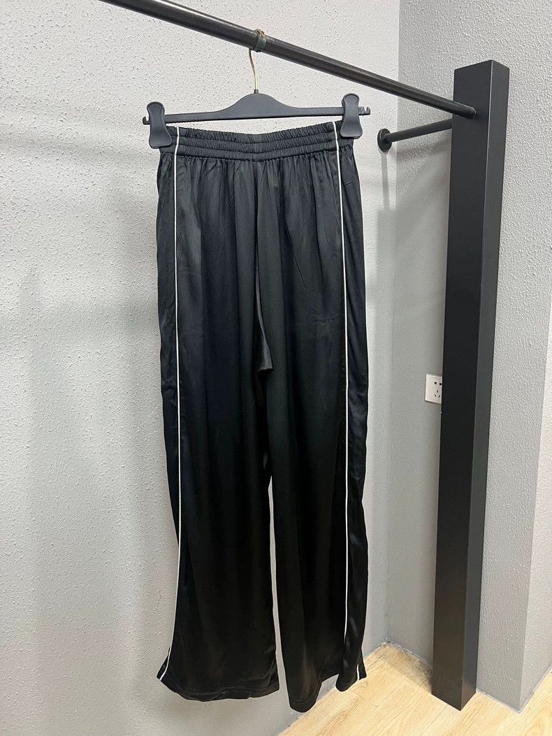 Balenciaga Balenciaga Balenciaga Black Striped Casual Pants -2507 Size US 30 / EU 46 - 2 Thumbnail