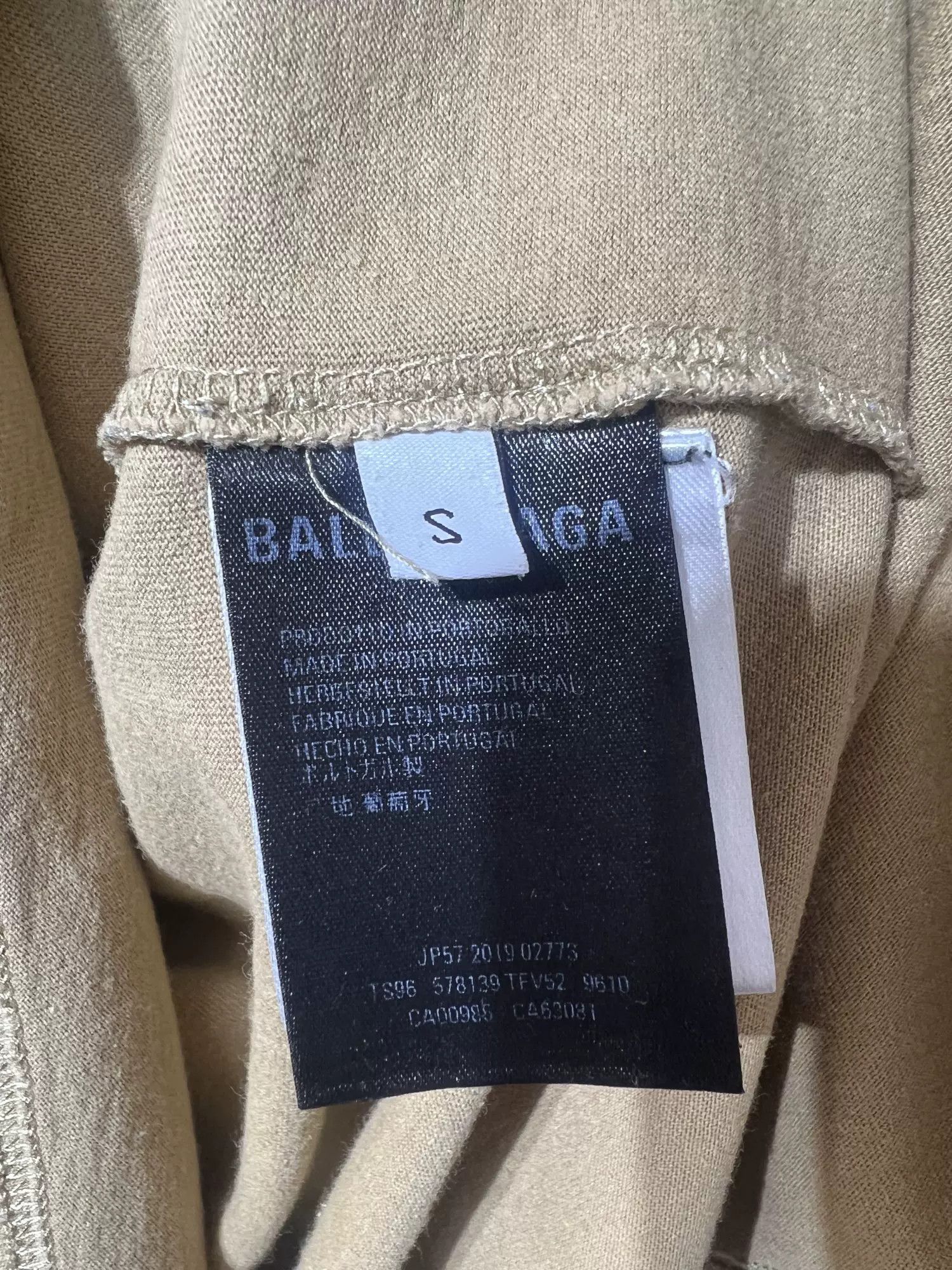 Balenciaga balenciaga short sleeve t-shirt in khaki Size US S / EU 44-46 / 1 - 4 Thumbnail