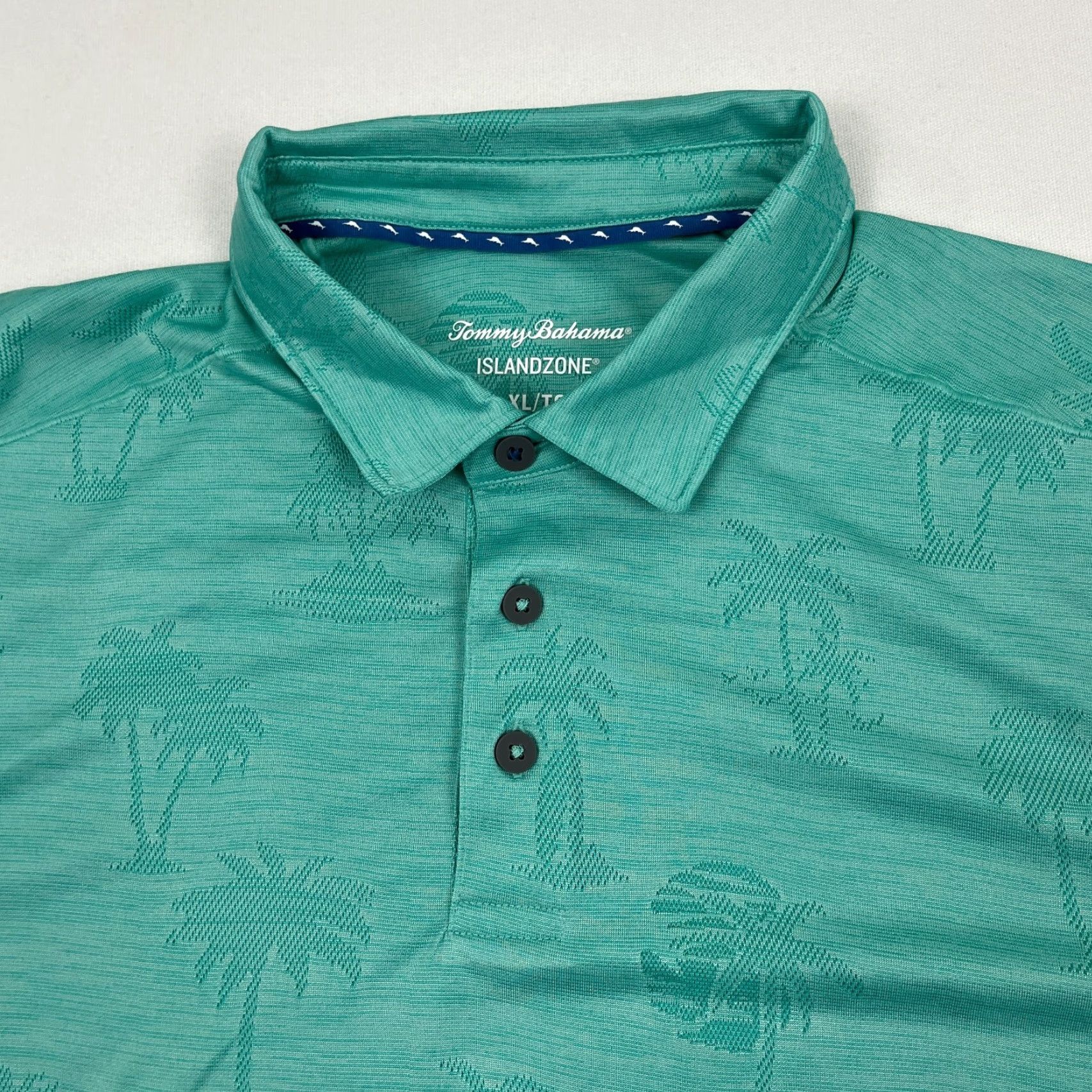 Tommy Bahama Tommy Bahama Mens XL Green Islandzone Polo Shirt Floral Hawaiian Tropical Resort Polo Shirts Island Zone Beach Resort Floral Mens XL Green Size US XL / EU 56 / 4 - 2 Thumbnail