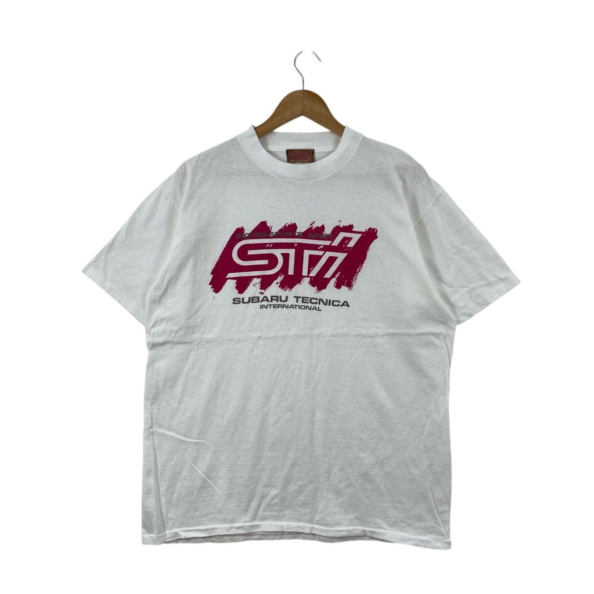 Vintage Vintage90s Subaru STI Tecnica International TShirt MadeJapan Size US L / EU 52-54 / 3 - 1 Thumbnail