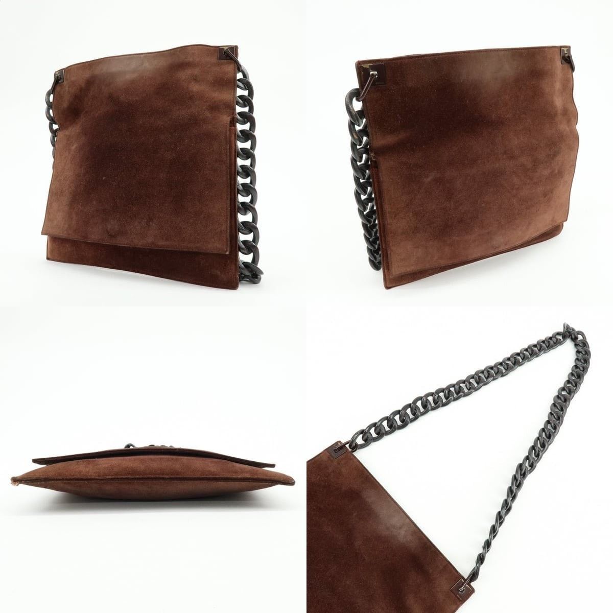 Gucci Gucci Suede Shoulder Bag Brown Size ONE SIZE - 3 Thumbnail