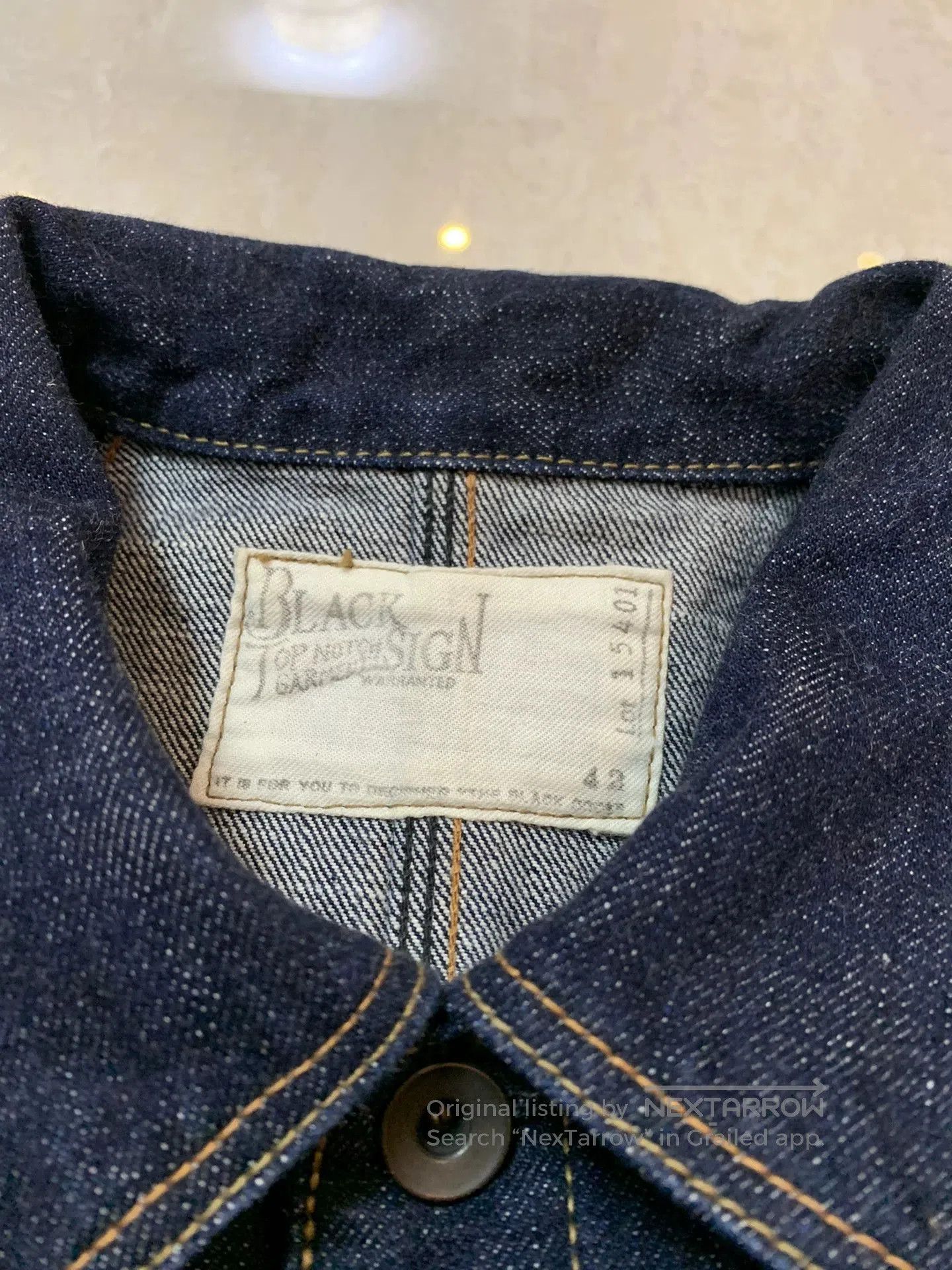 BLACK SIGN BLACK SIGN 15oz Denim Jacket. Size US XS / EU 42 / 0 - 3 Thumbnail