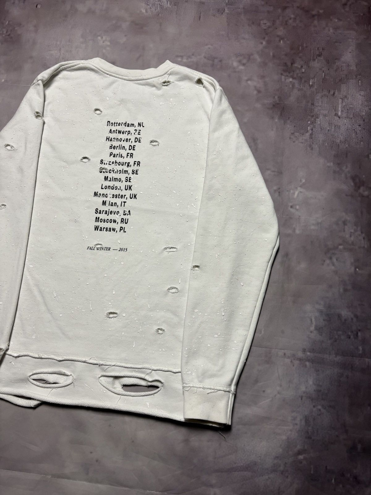 Misbhv MISBHV after dark distressed crewneck FW15 Size US M / EU 48-50 / 2 - 8 Thumbnail