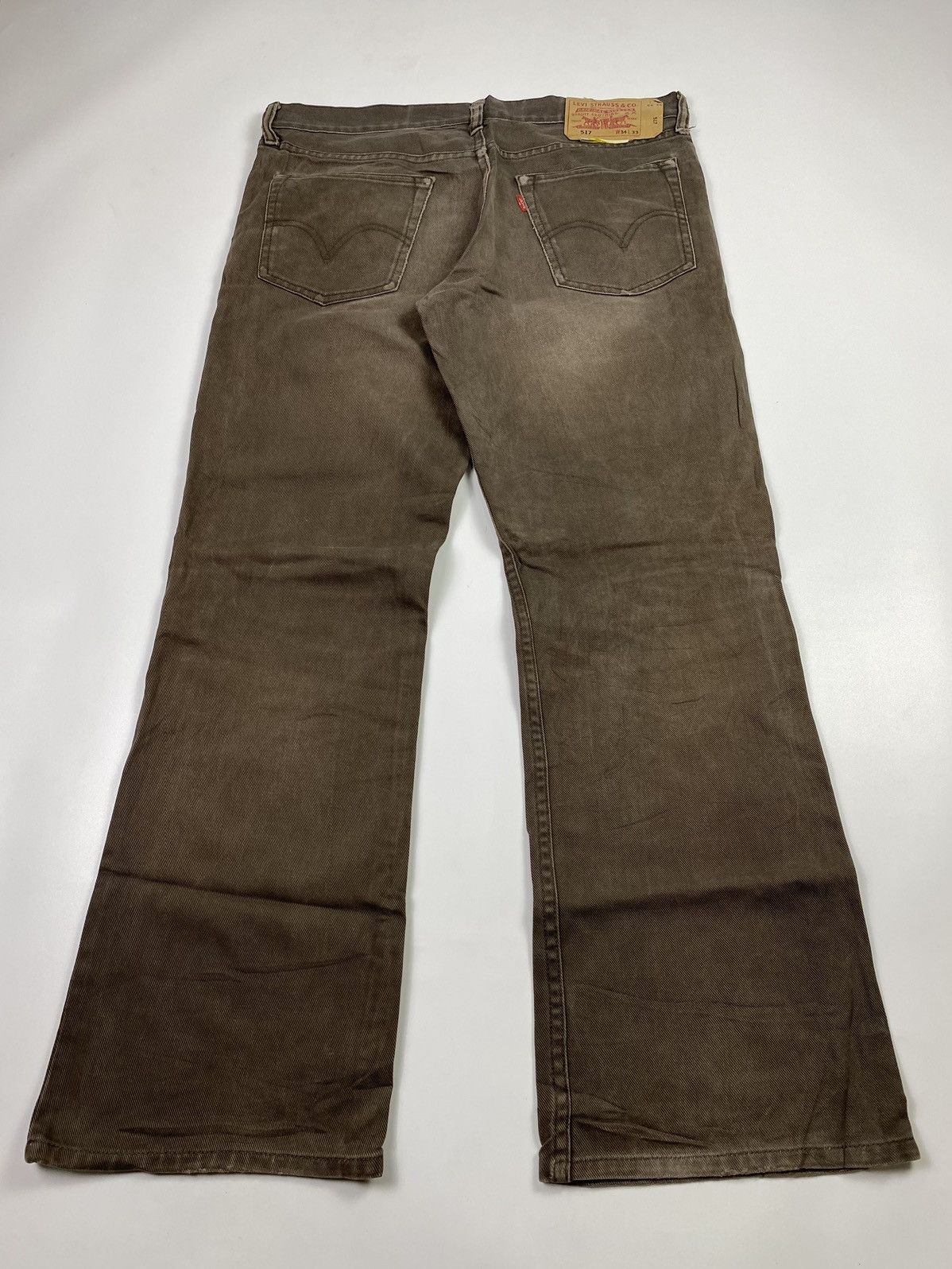 Levi's Levis Flare 517 brown jeans pant faded style Size US 34 / EU 50 - 12 Thumbnail