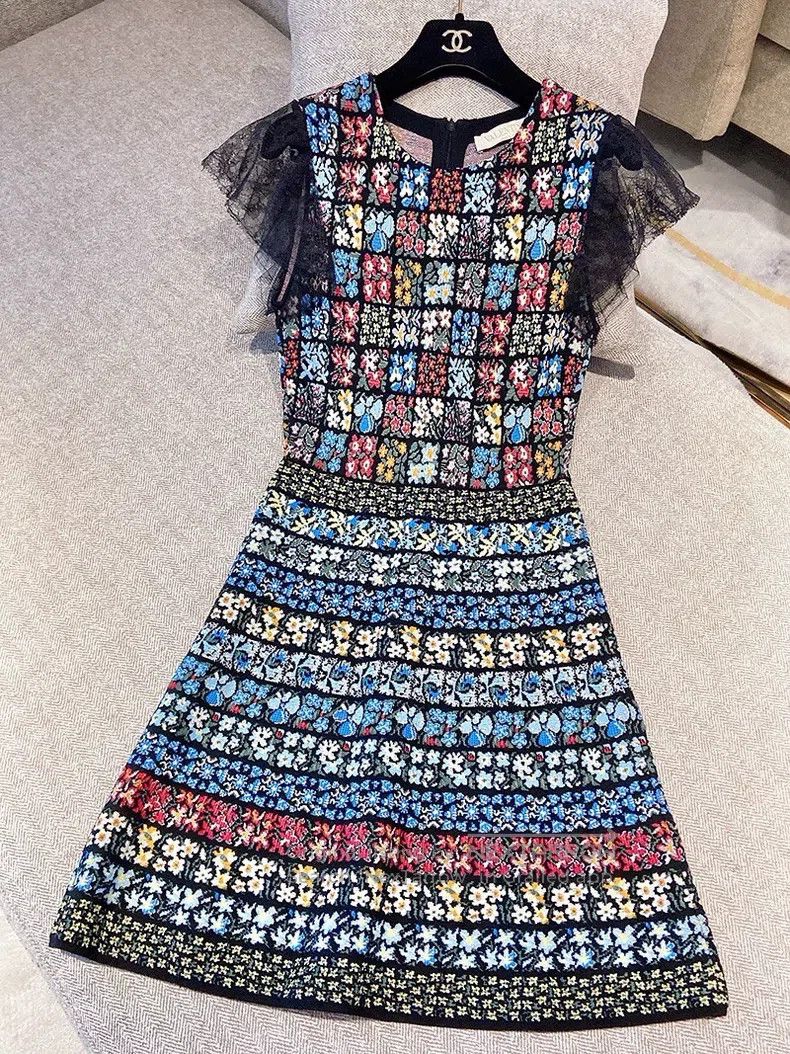 Valentino Valentino Jacquard knitted dress Size XS / US 0-2 / IT 36-38 - 1 Thumbnail