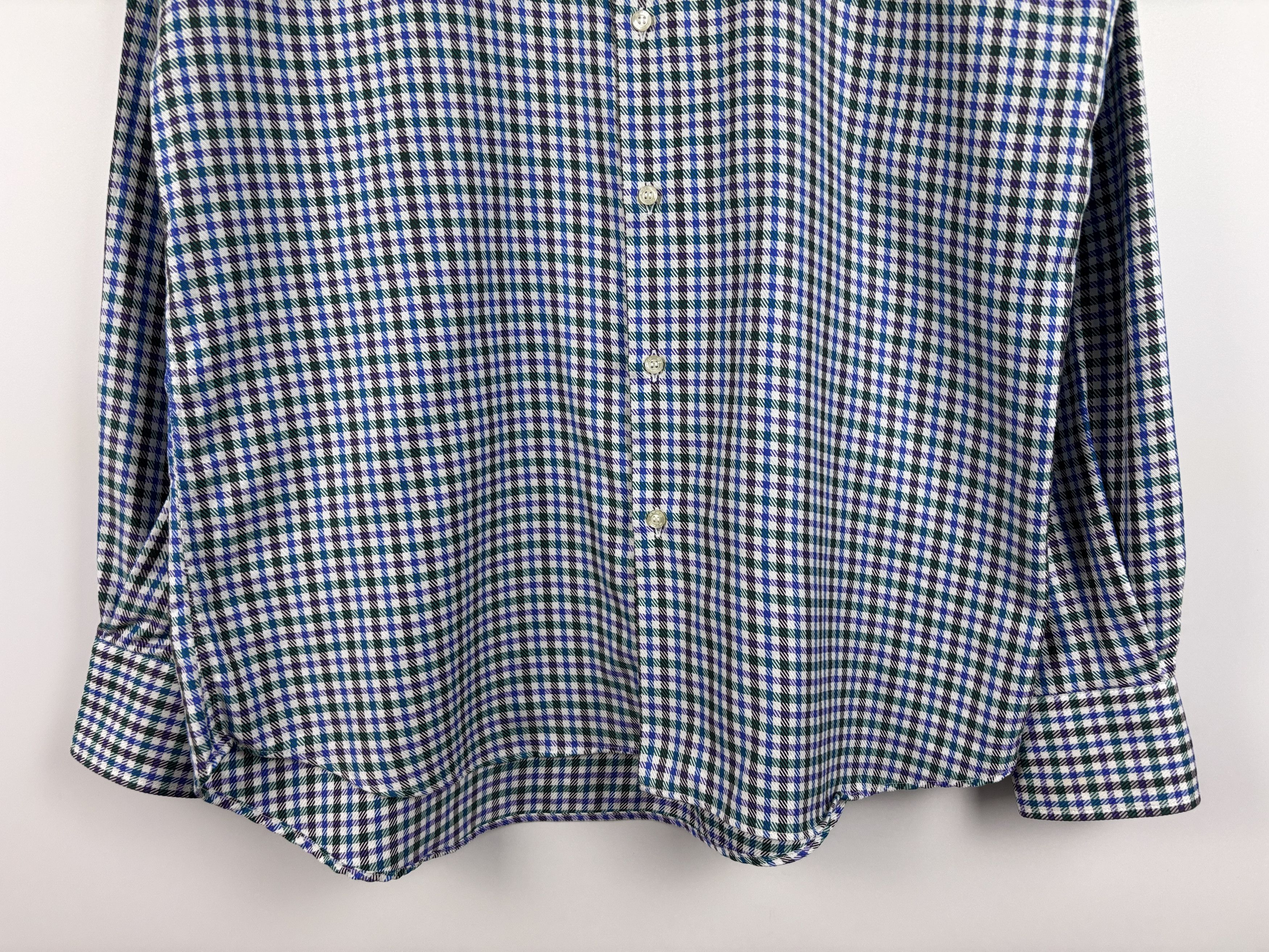 Etro Etro Button Up Long Sleeve Check Shirt Plaid Multicolor 41 Size US L / EU 52-54 / 3 - 3 Thumbnail