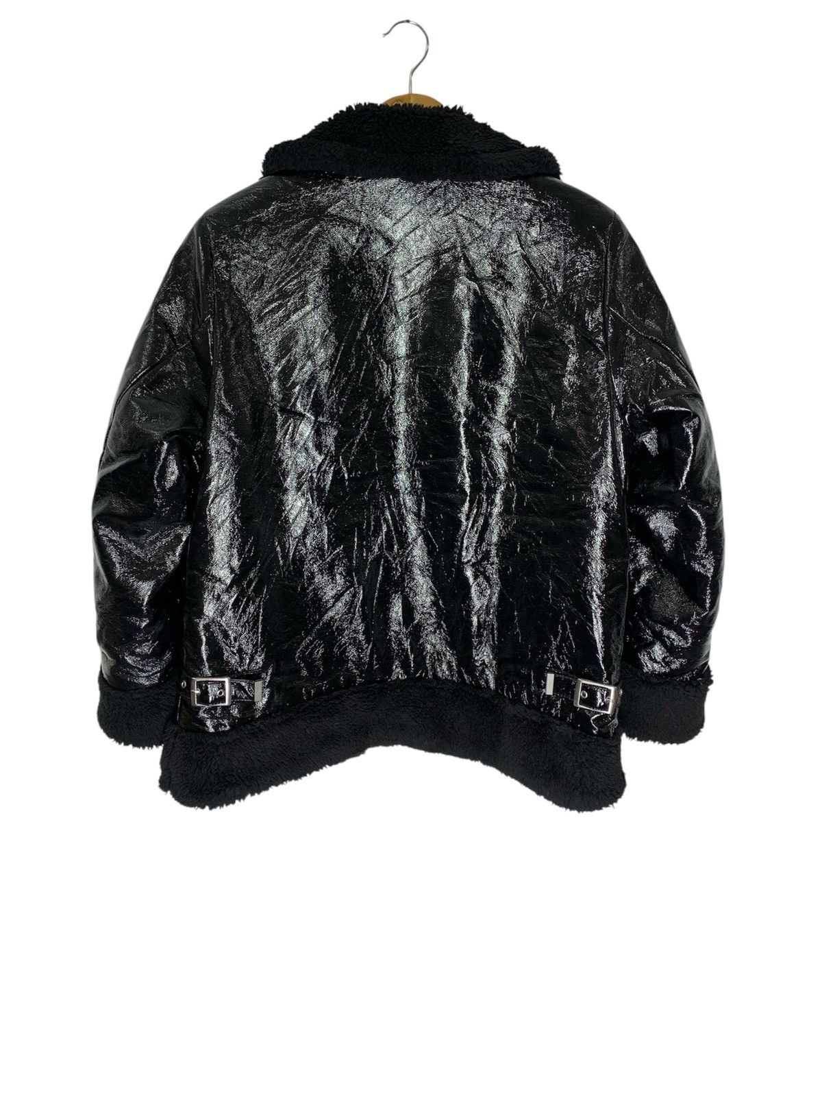 Hysteric Glamour × Japanese Brand × Tornado Mart Japanese Brand SLY Gothic Cropped Sherpa Jacket Size US M / EU 48-50 / 2 - 2 Thumbnail
