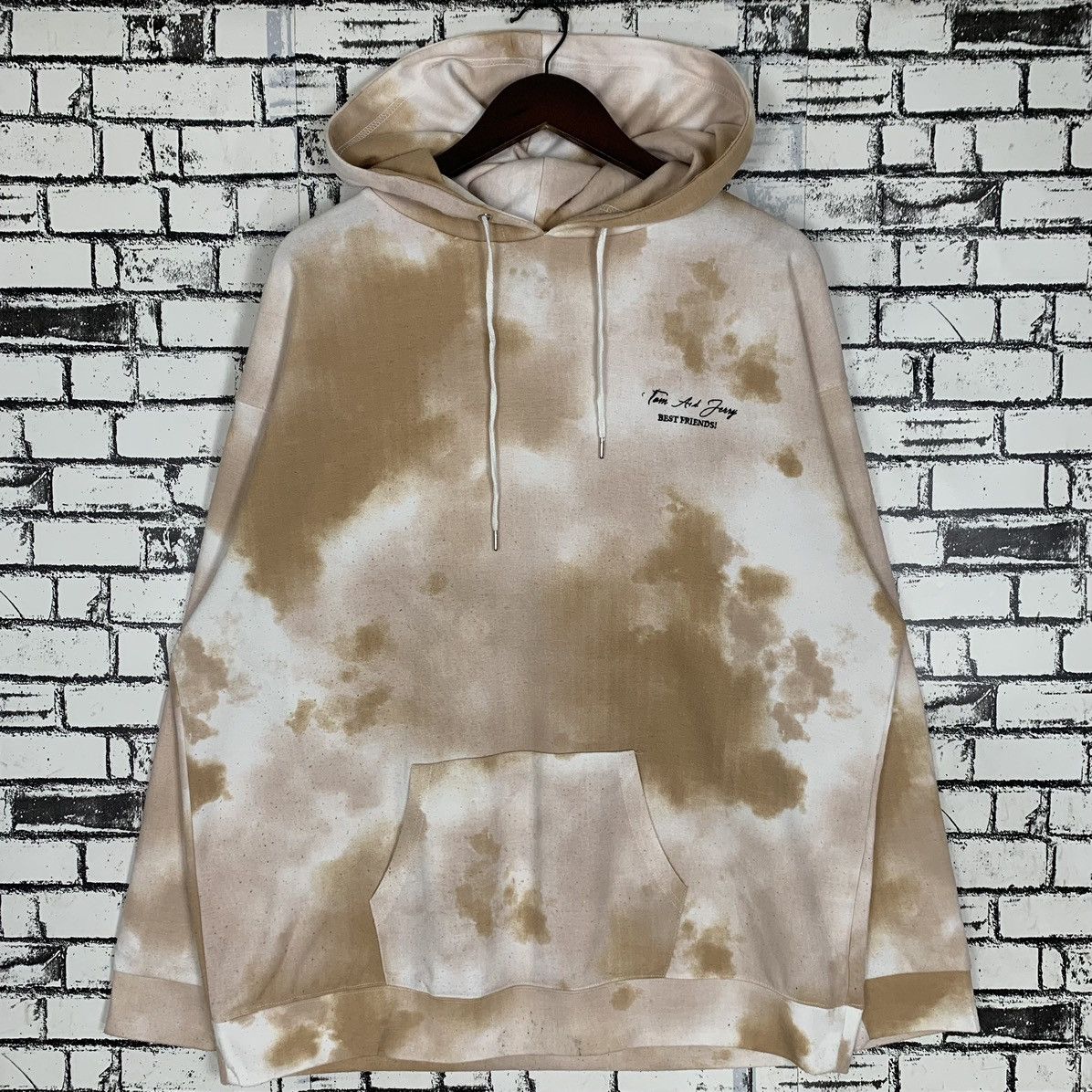 Cartoon Tom and Jerry Best Friends Tie Dye Hoodie Pullover