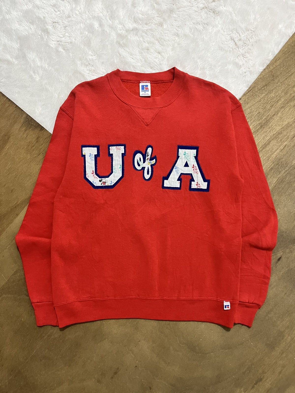 Other Vintage Russell Athletic USA Sweatshirt Mickey Mouse U of A Size US M / EU 48-50 / 2 - 1 Thumbnail